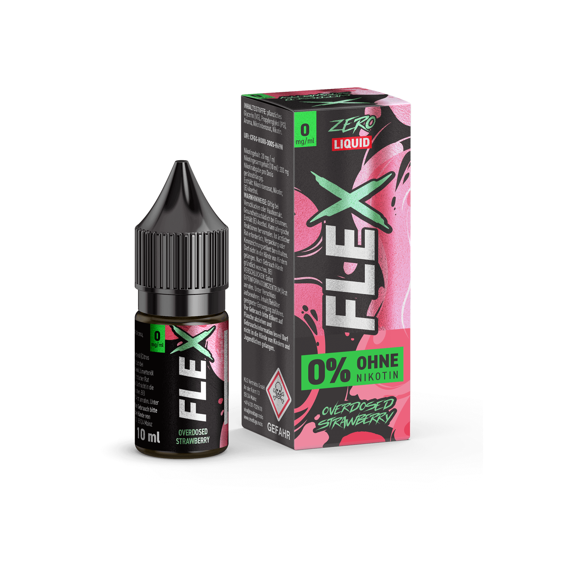 Revoltage Flex Overdosed Strawberry 10 ml Nikotinsalz Liquid