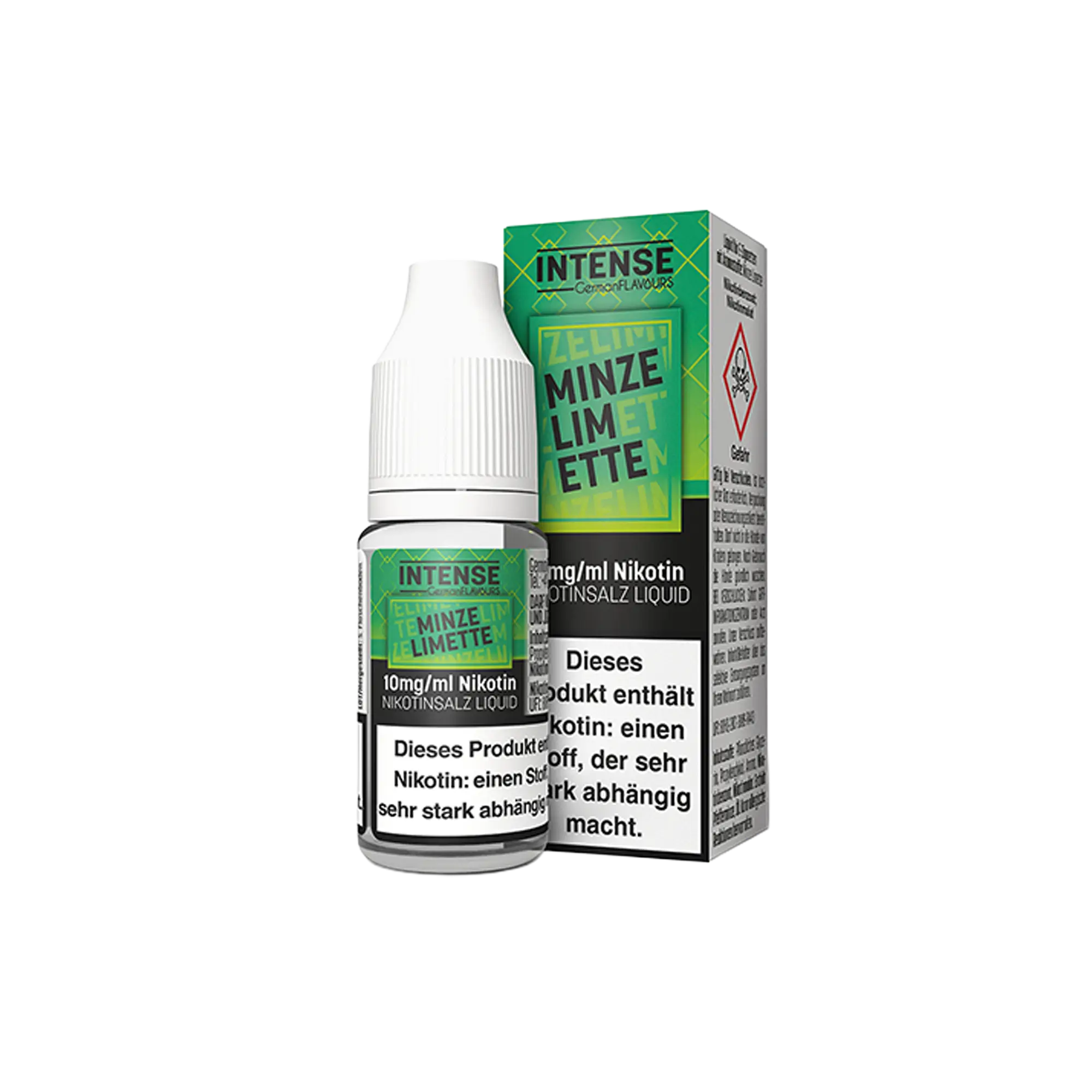 Intense Limette Minze 10 ml Nikotinsalz Liquid