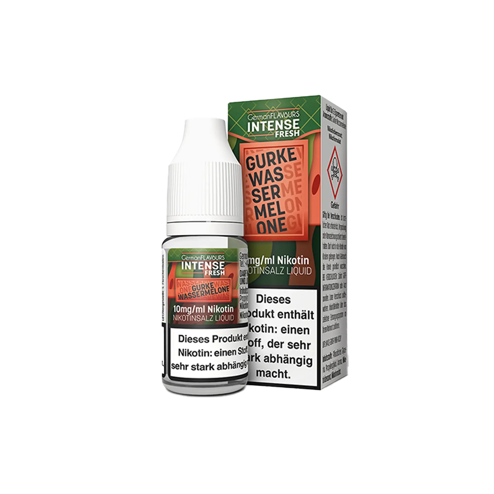 Intense Fresh Gurke Wassermelone 10 ml Nikotinsalz Liquid