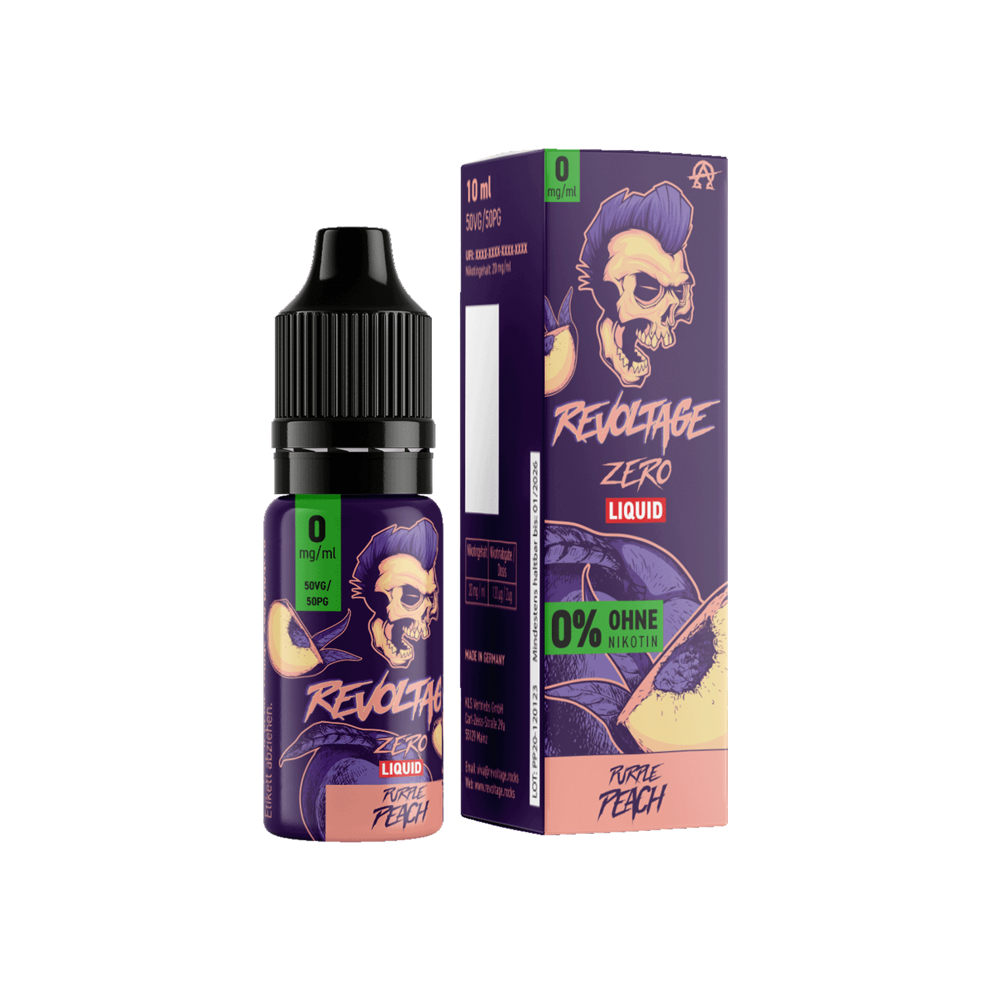Revoltage Purple Peach 10 ml Hybrid Nikotinsalz Liquid