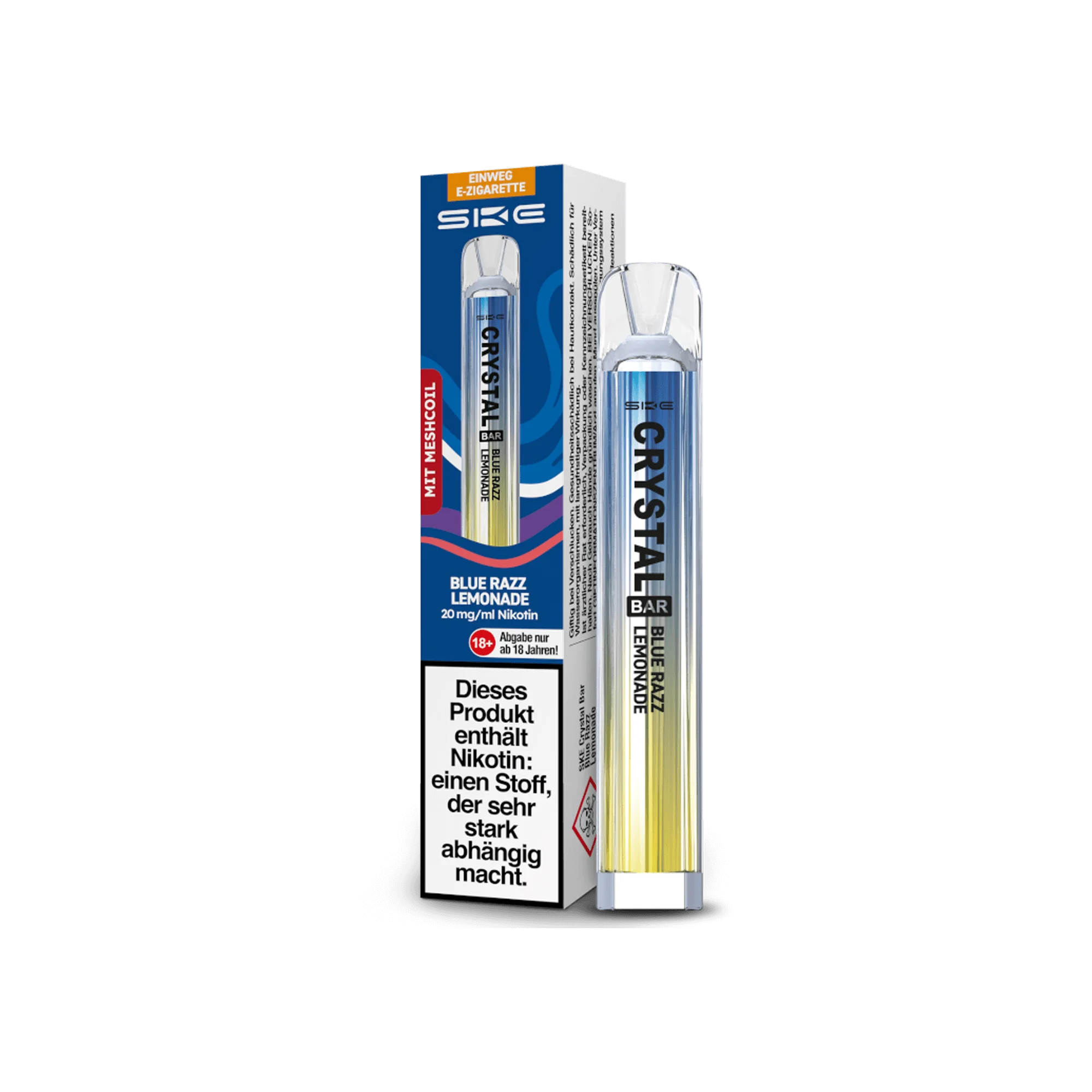 SKE Crystal Bar Blue Razz Lemonade 20 mg Einweg E-Zigarette