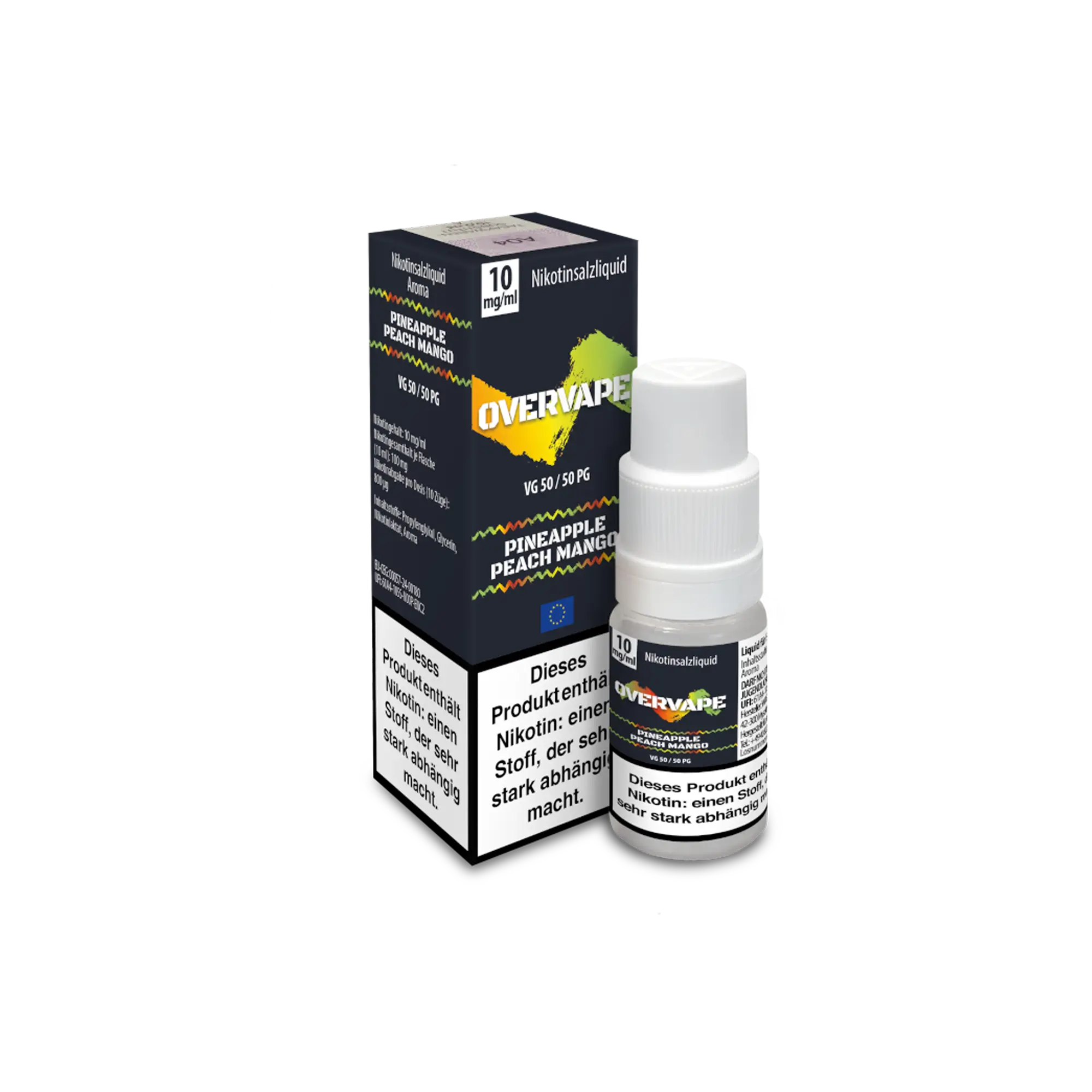 Overvape Pineapple Peach Mango 10 ml Nikotinsalz Liquid