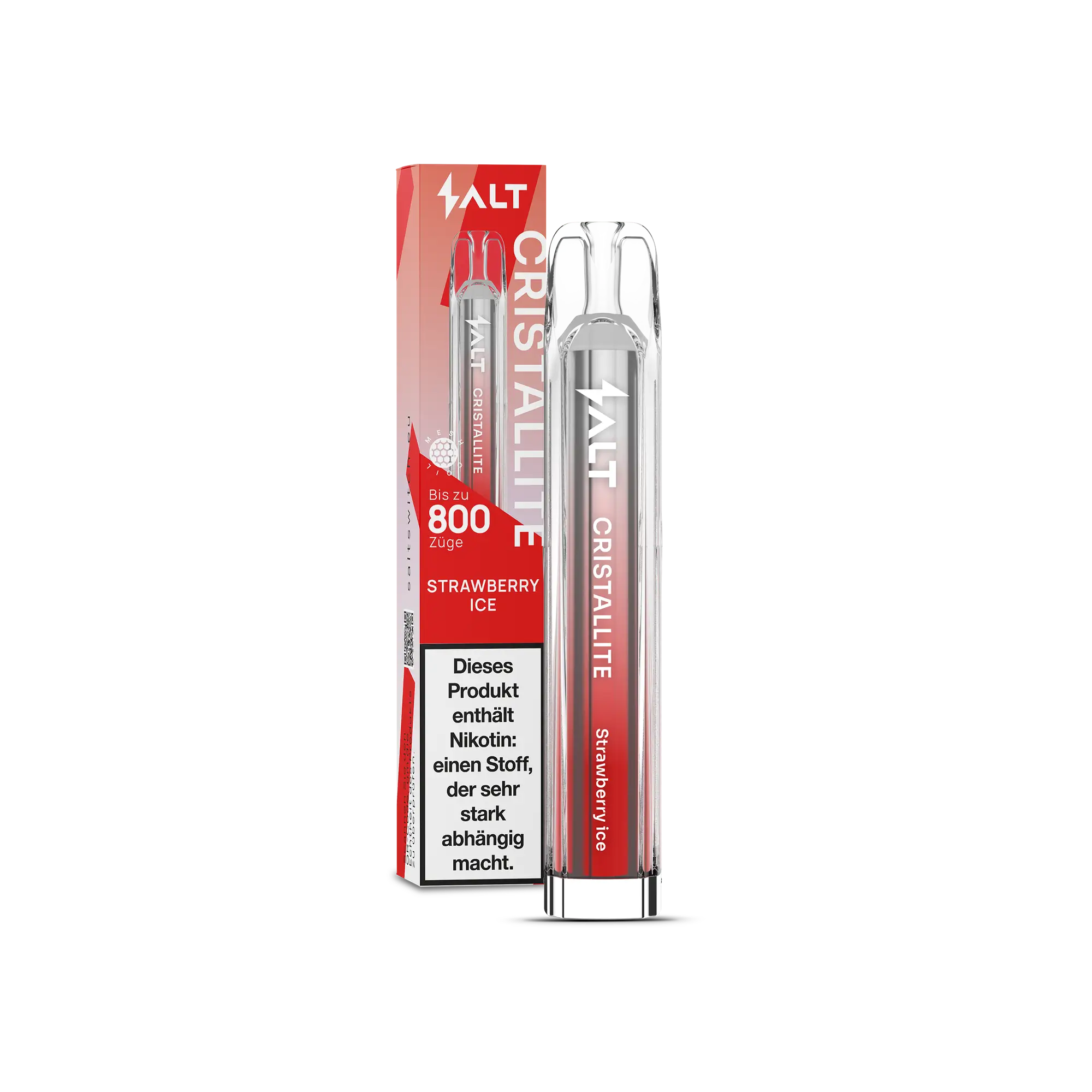 Cristallite Strawberry Ice Einweg E-Zigarette 20 mg