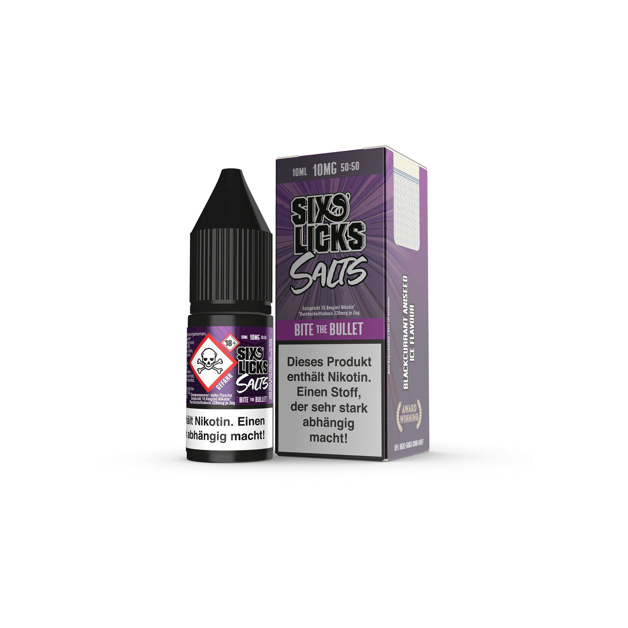 Six Licks Bite the Bullet 10 ml NicSalt Liquid