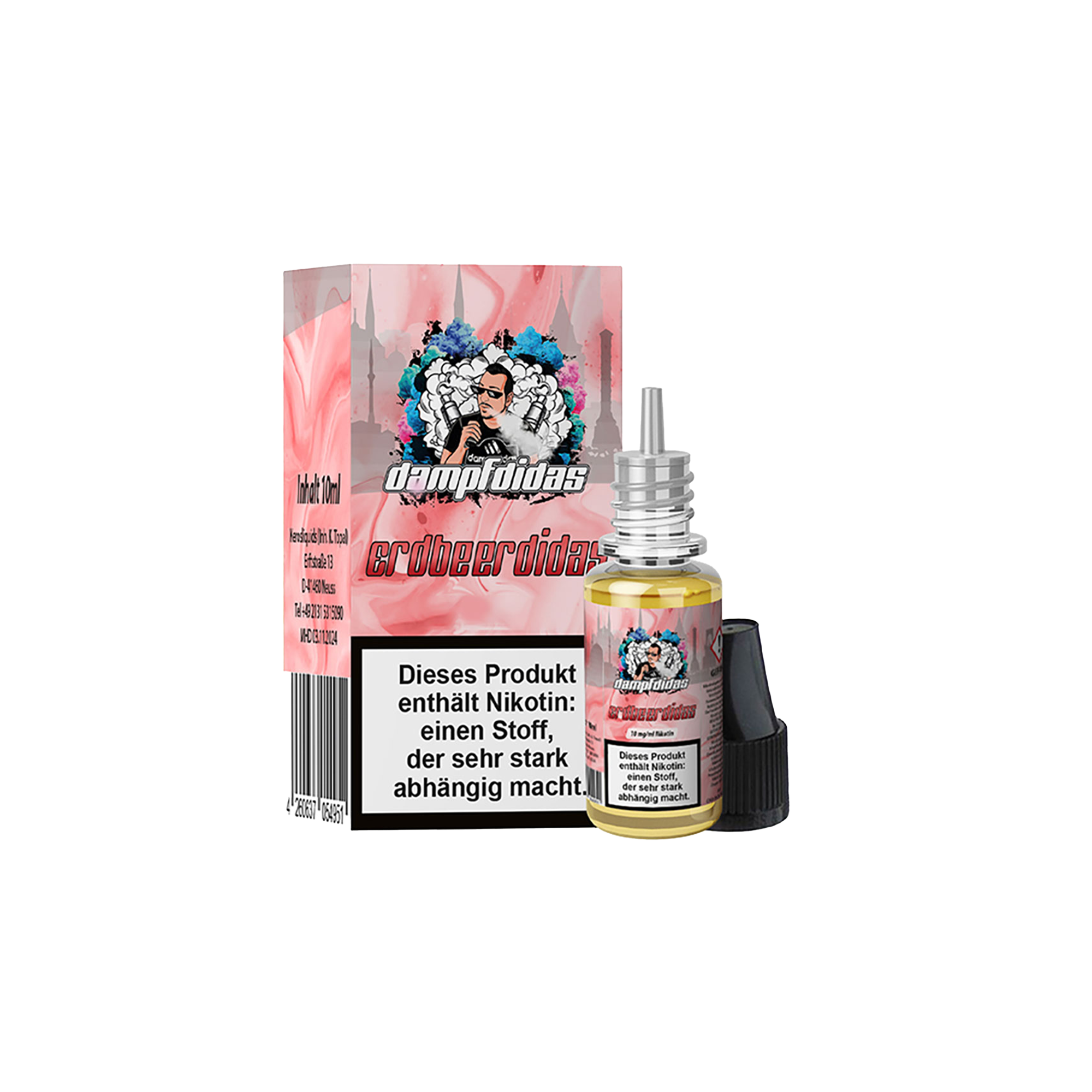 Dampfdidas Erdbeerdidas 10 ml NicSalt Liquid 10 mg