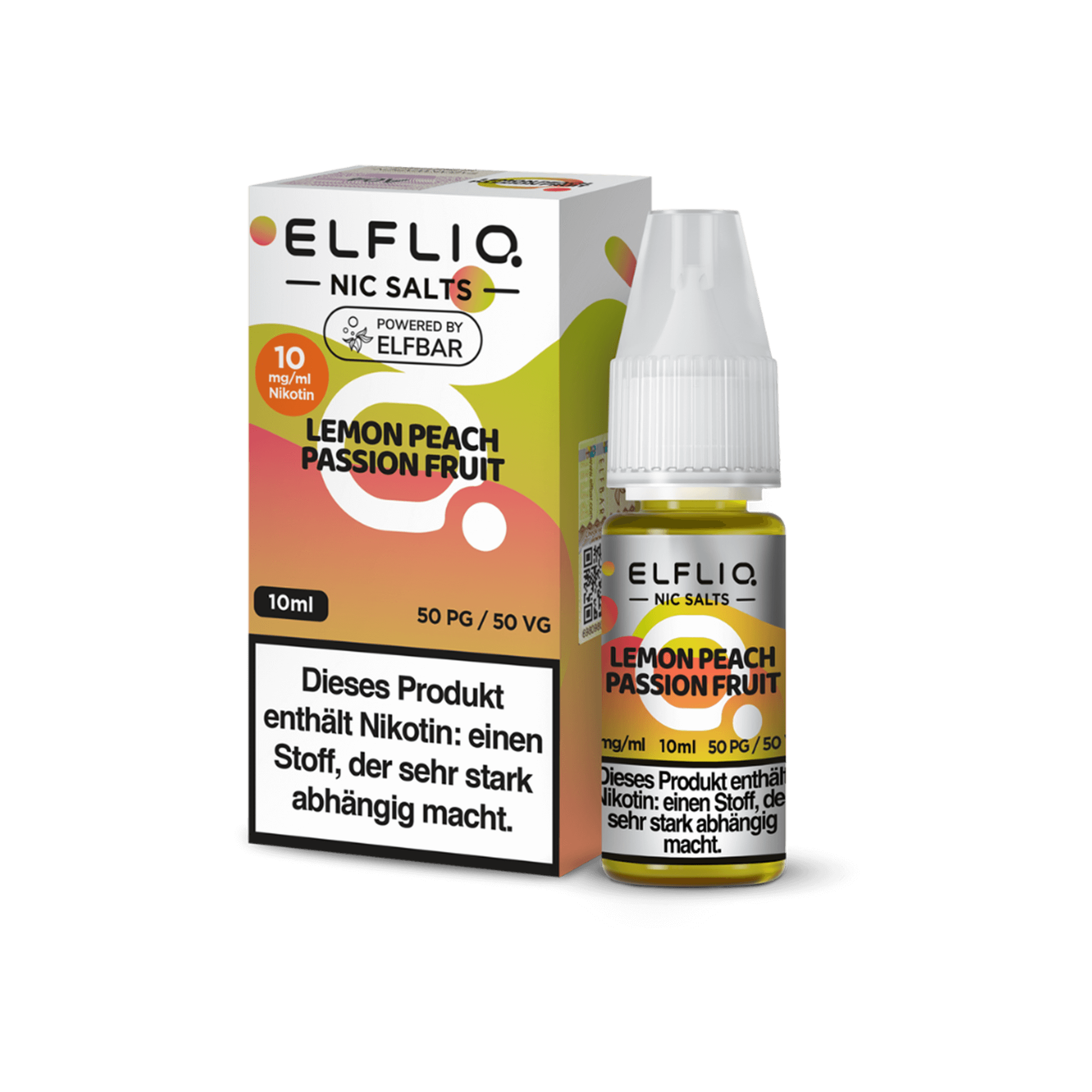 Elfliq Lemon Peach Passion Fruit 10 ml NicSalt Liquid
