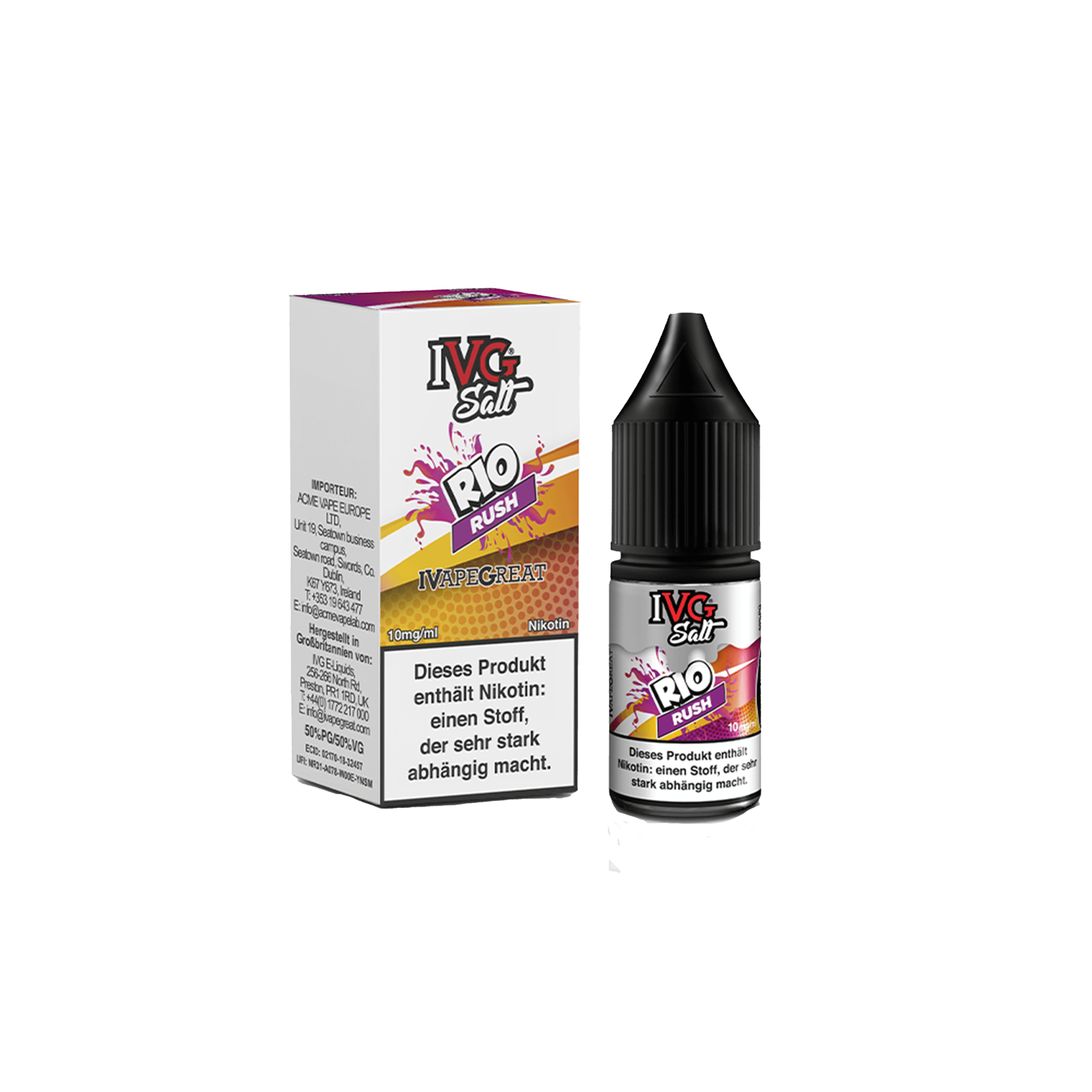 IVG Rio Rush 10 ml NicSalt Liquid