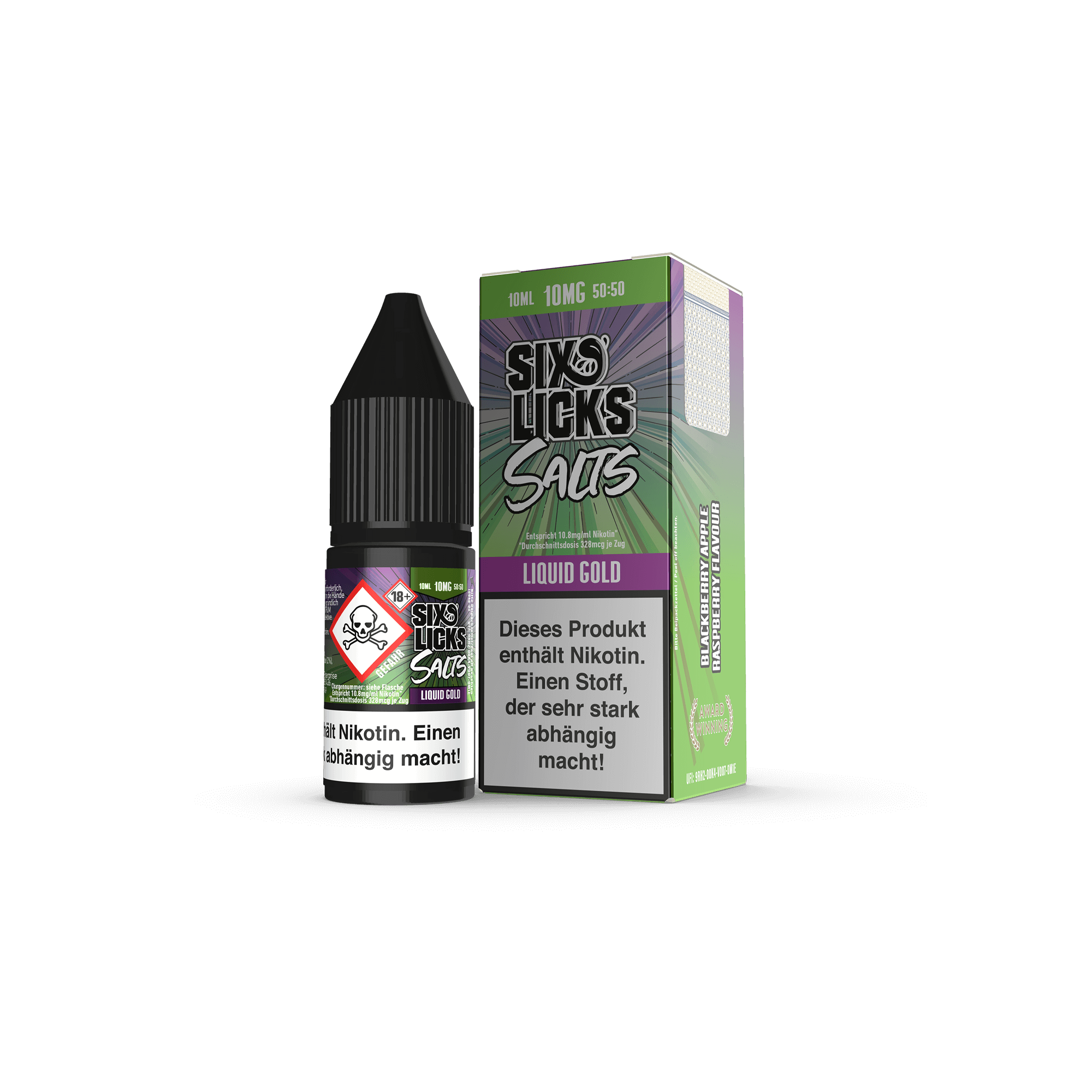 Six Licks Liquid Gold 10 ml NicSalt Liquid