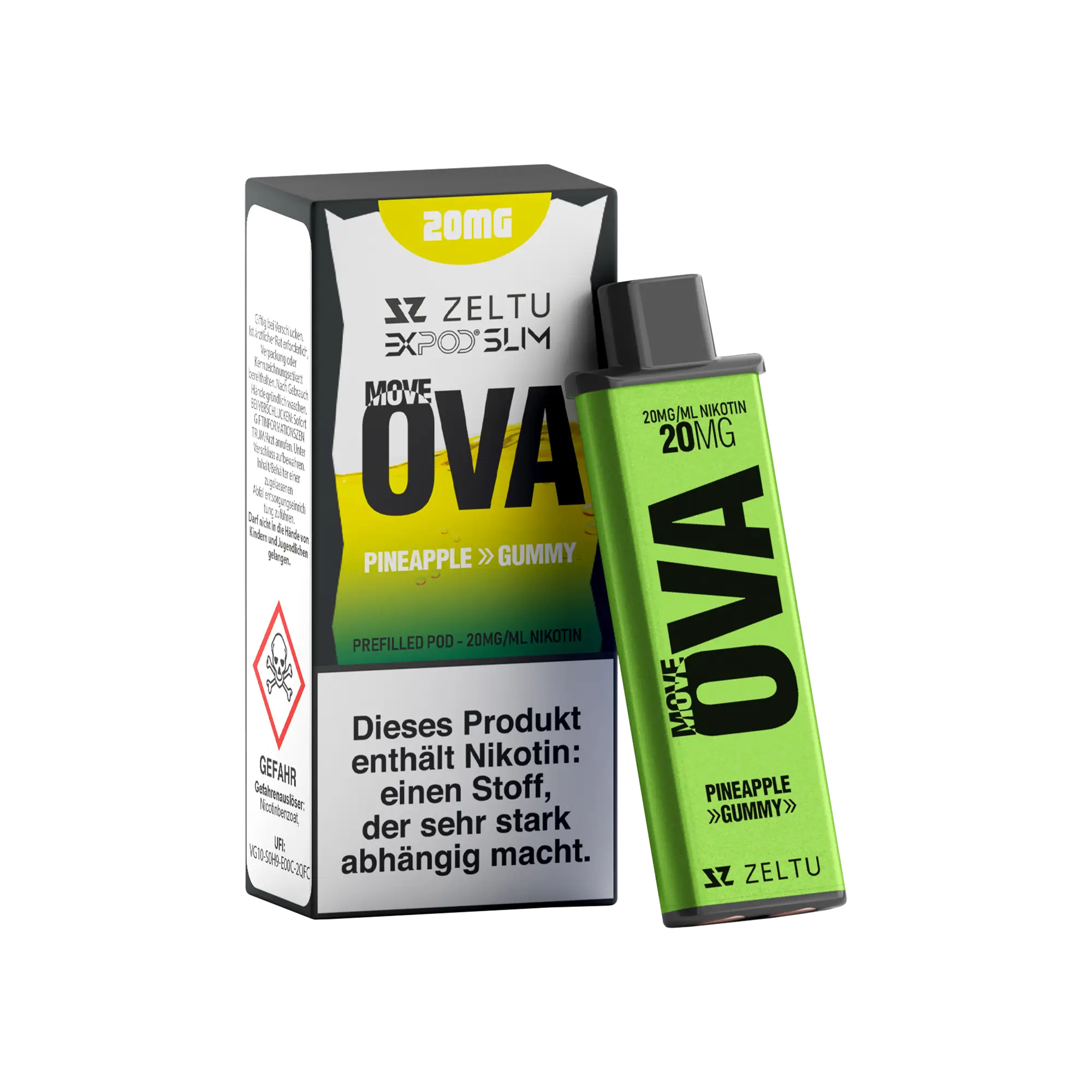 Exvape Expod Slim OVA Pineapple Gummy 2 ml Prefilled Pod