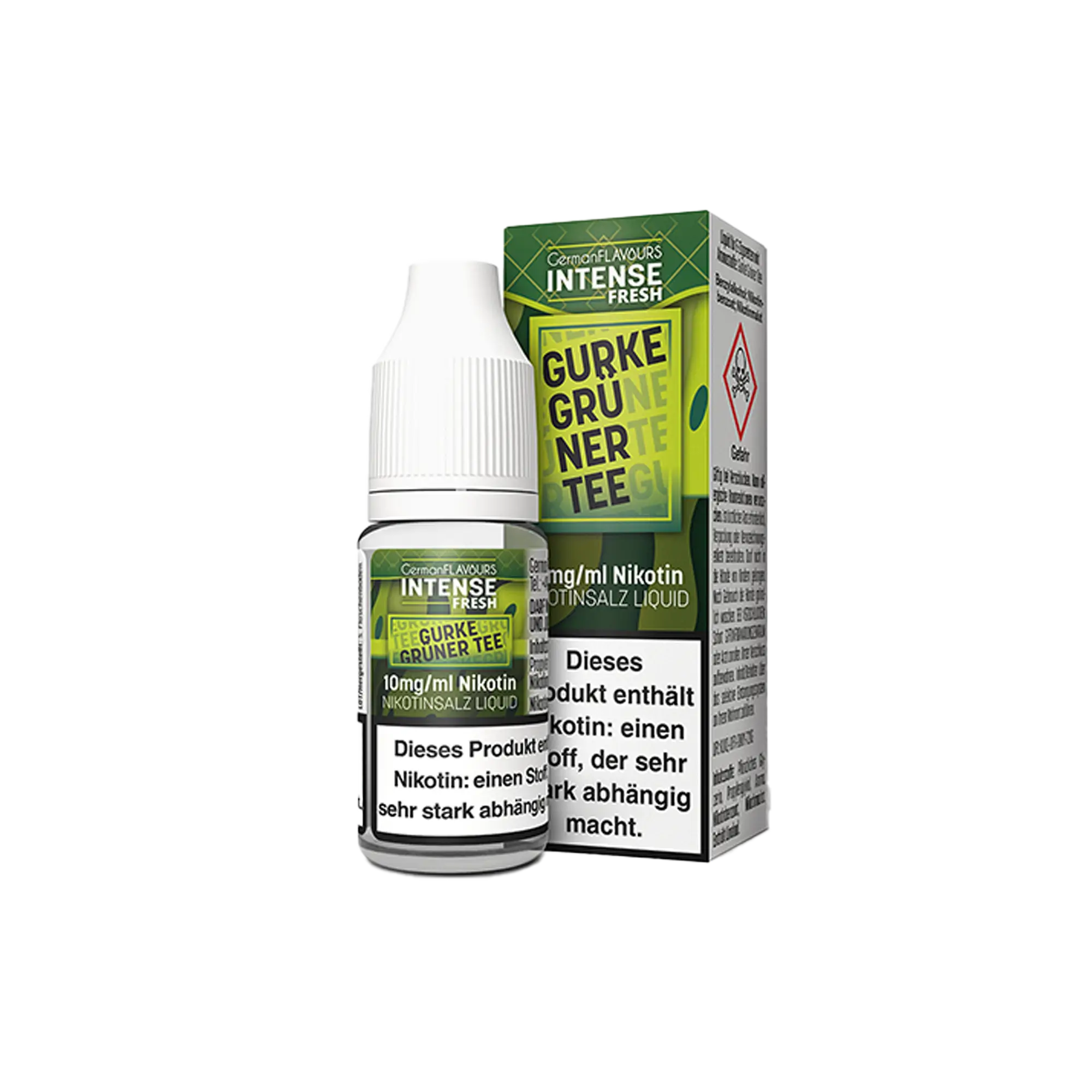 Intense Fresh Gurke Grüner Tee 10 ml Nikotinsalz Liquid