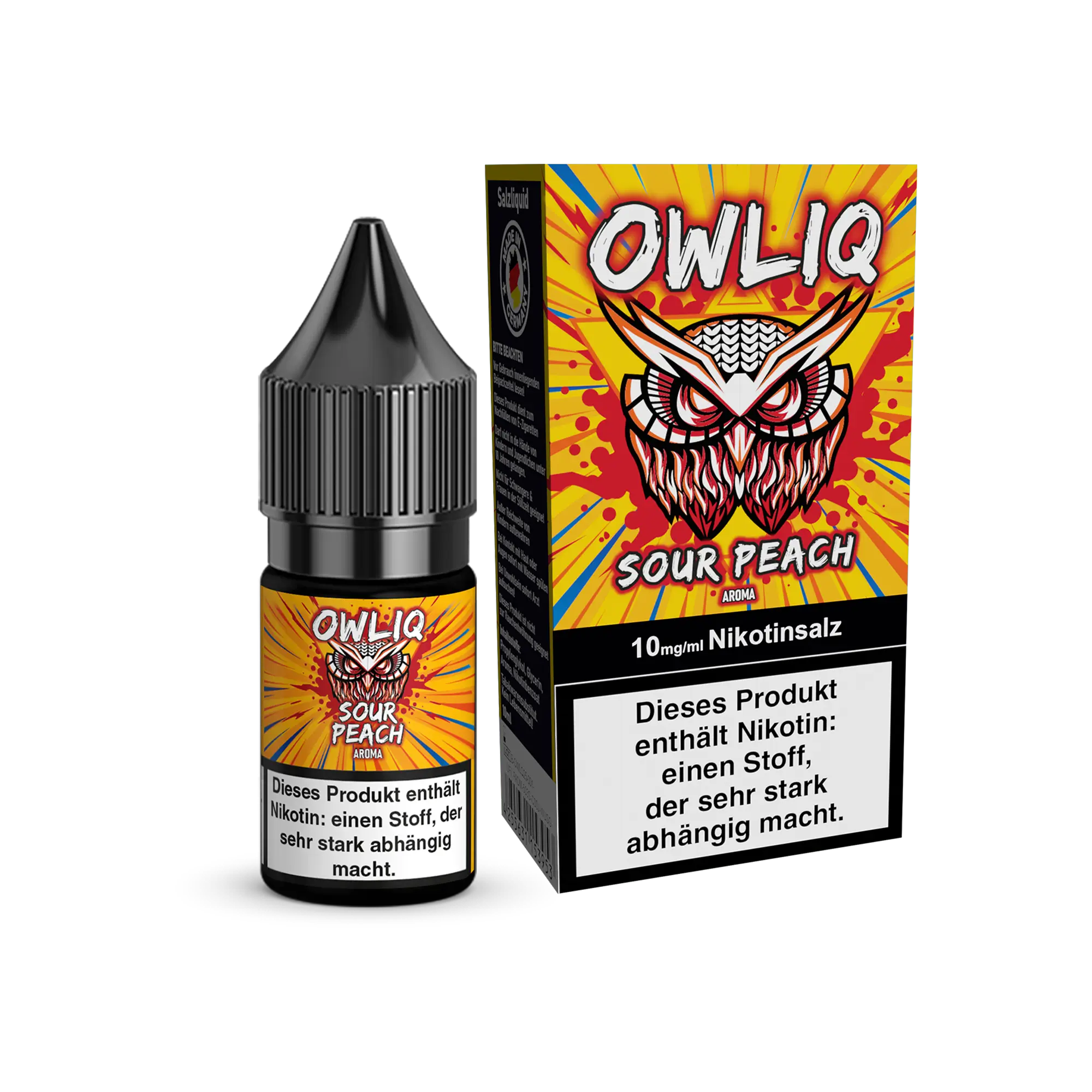 Owliq Sour Peach 10 ml Nikotinsalz Liquid