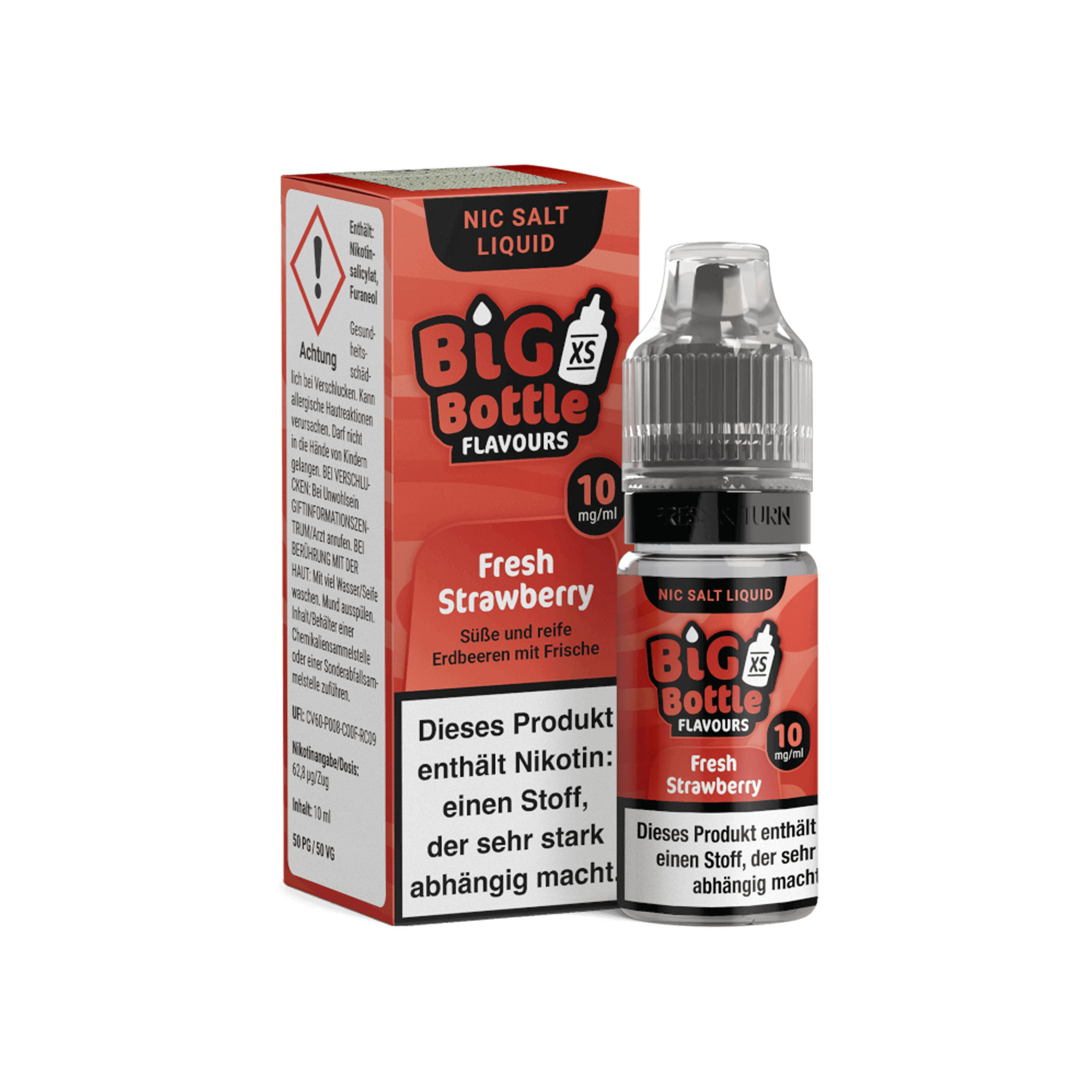 Big Bottle Fresh Strawberry 10 ml NicSalt Liquid