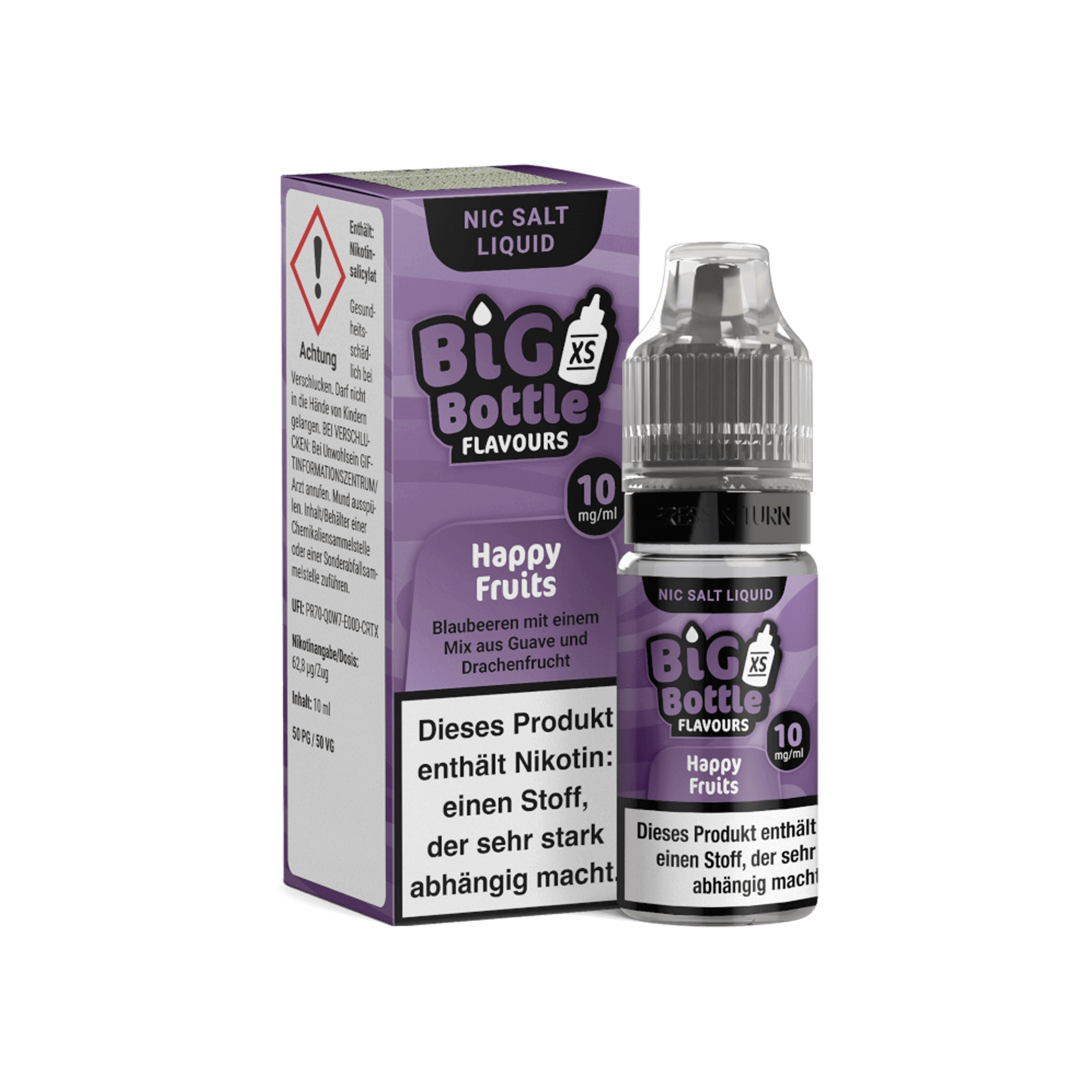 Big Bottle Happy Berries Nikotinsalz Liquid 10 ml