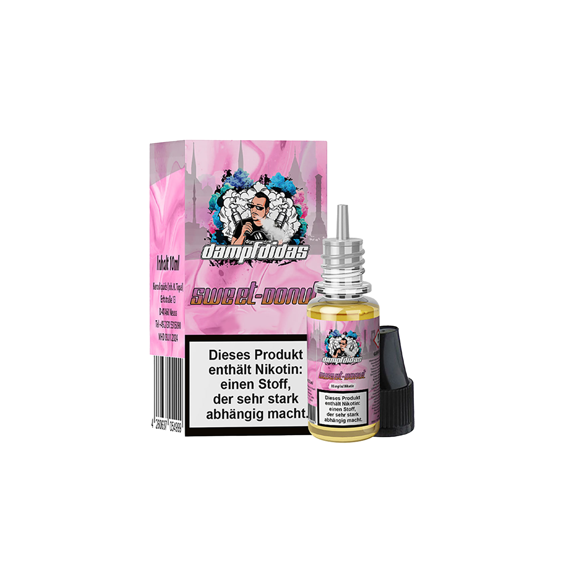 Dampfdidas Sweet Donut 10 ml NicSalt Liquid 10 mg