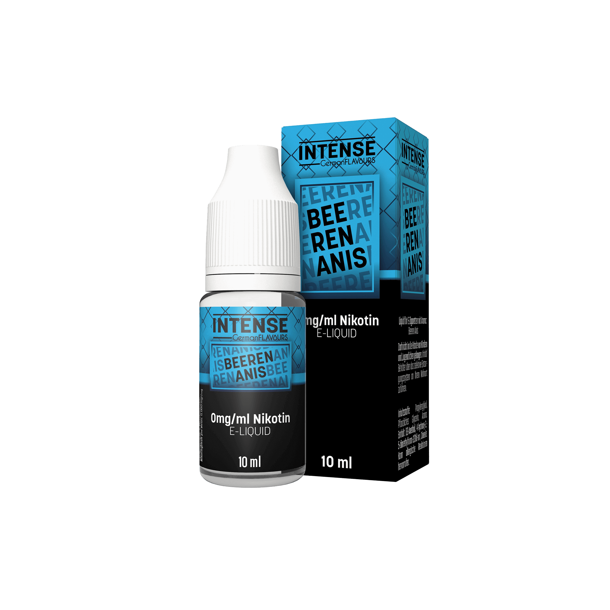 Intense Beeren Anis 10 ml Nikotinsalz Liquid - 0 mg
