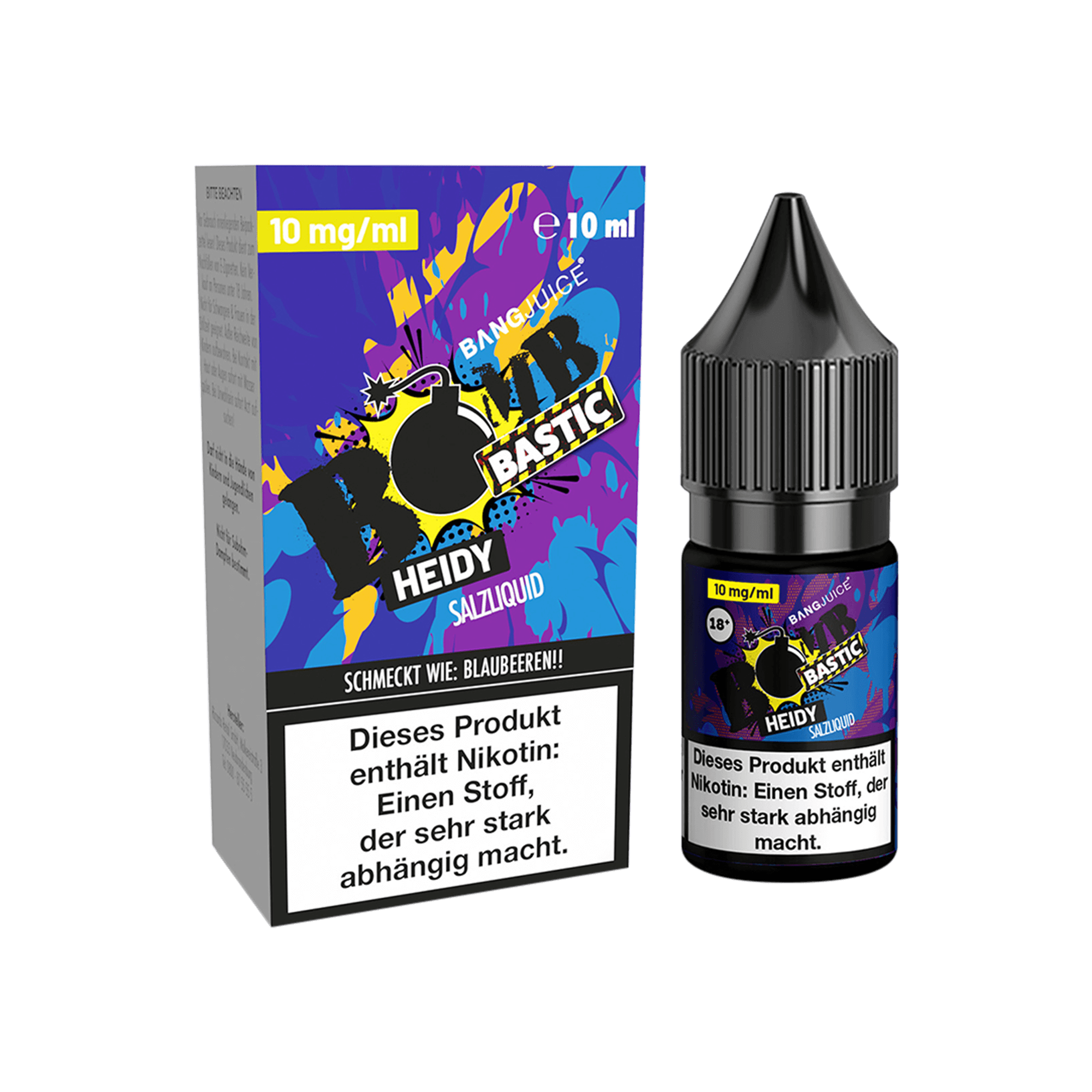 Bang Juice Bombbastic Heidy 10 ml NicSalt Liquid 10 mg