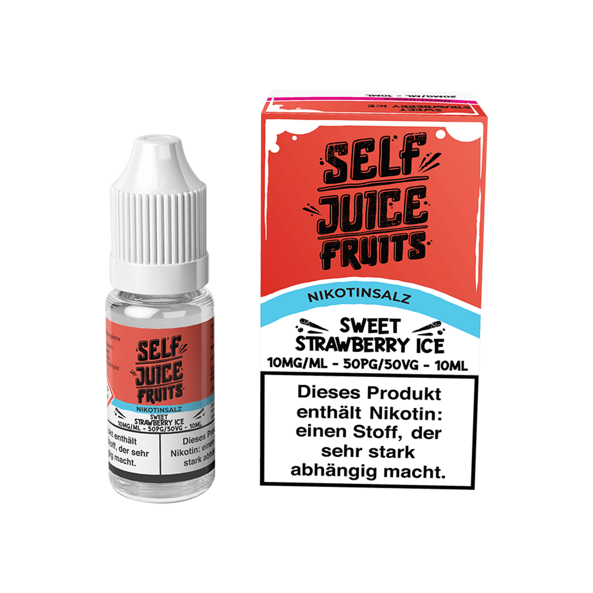 Self Juice Strawberry Ice 10 ml Nikotinsalz Liquid
