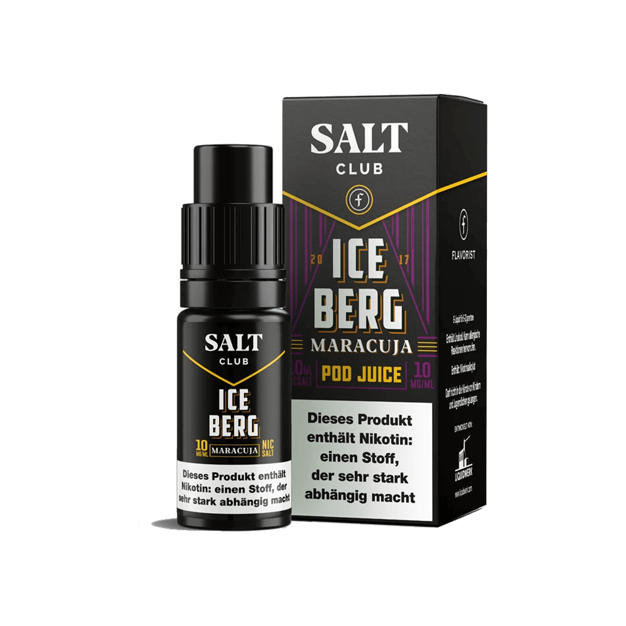 Flavorist Salt Club Iceberg Maracuja 10 ml NicSalt Liquid