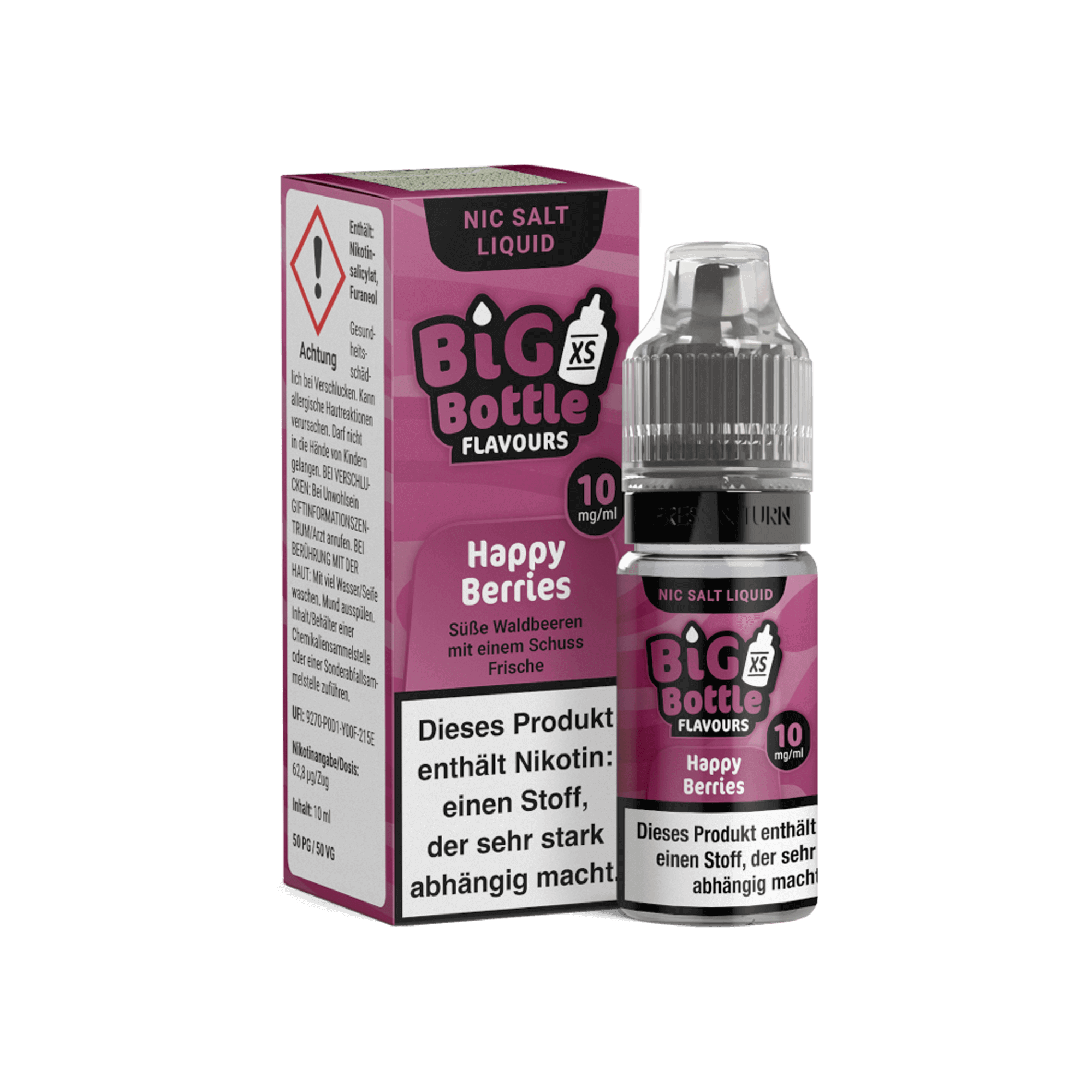Big Bottle Happy Berries 10 ml NicSalt Liquid