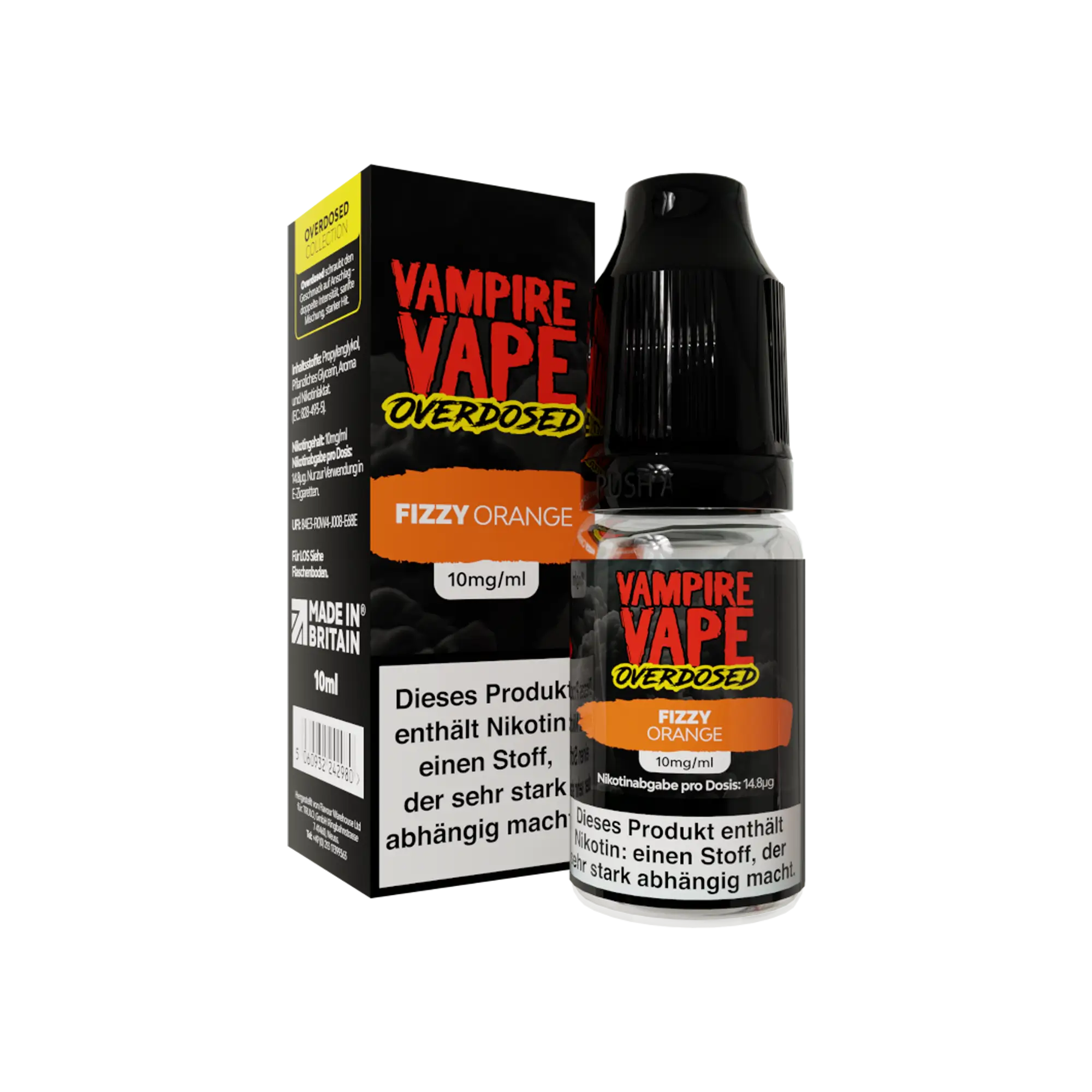 Vampire Vape Overdosed Fizzy Orange 10 ml Nikotinsalz Liquid