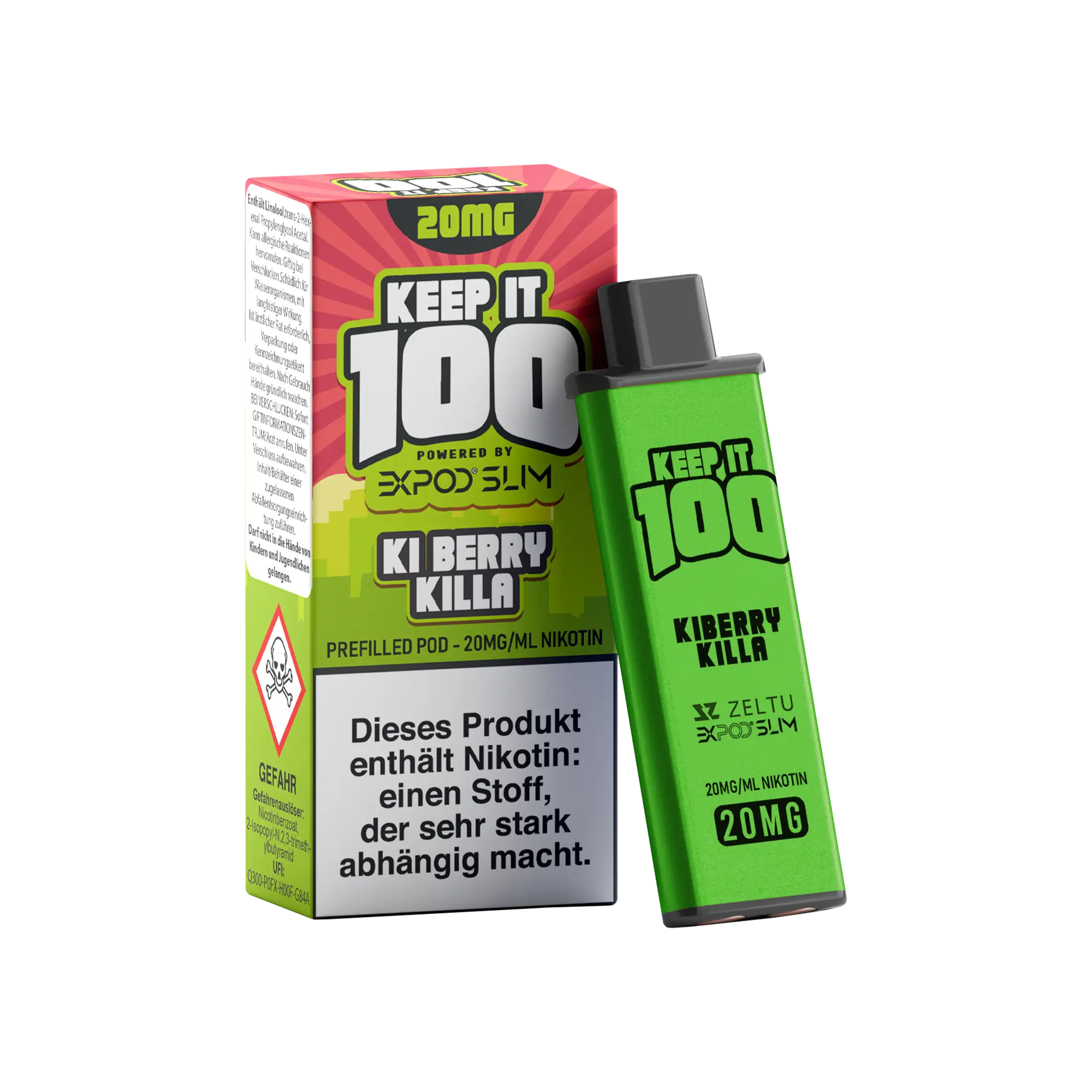 Exvape Expod Slim Keep it 100 Ki Berry Killa 2 ml Prefilled Pod