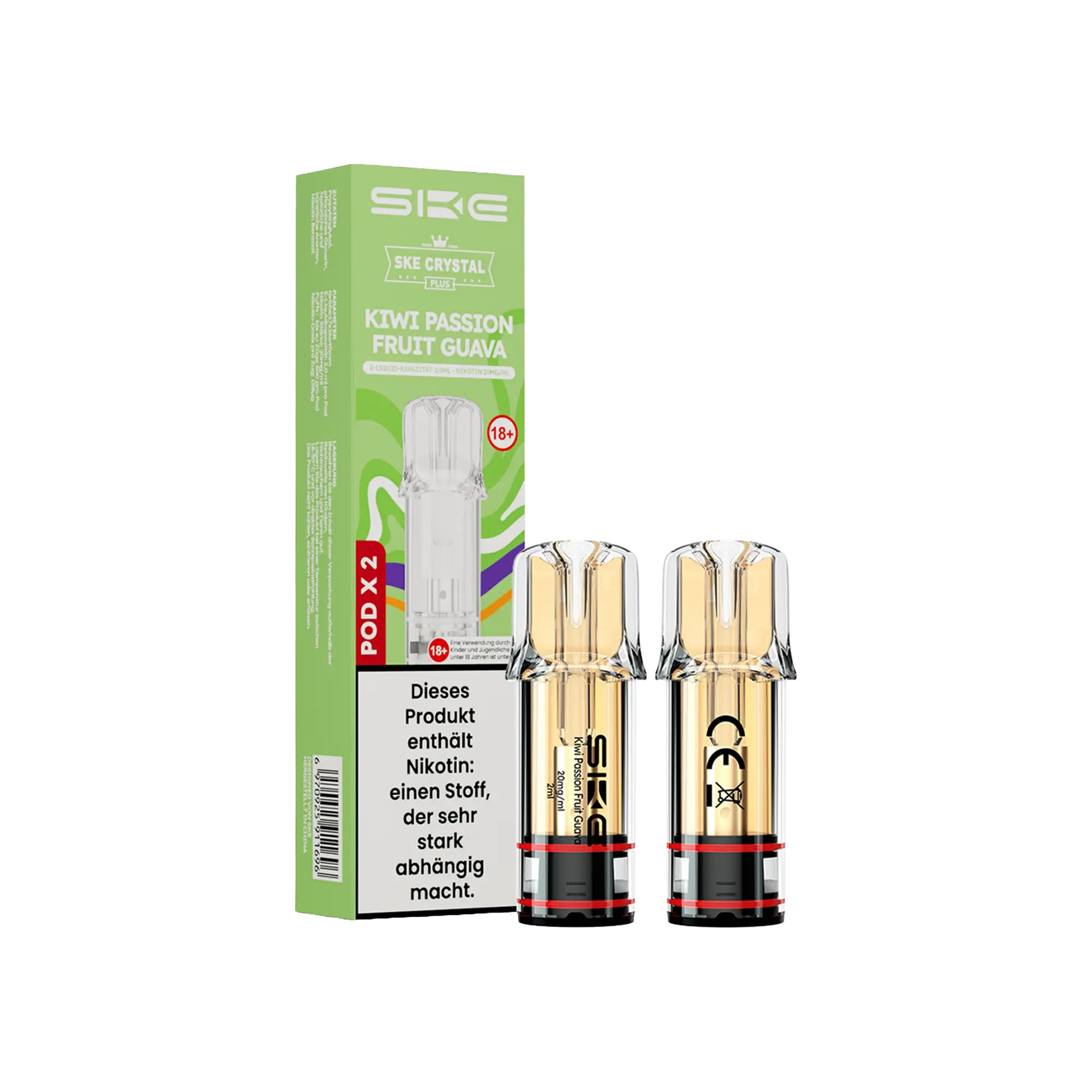 SKE Crystal Plus Pods Kiwi Passion Fruit Guava 20 mg