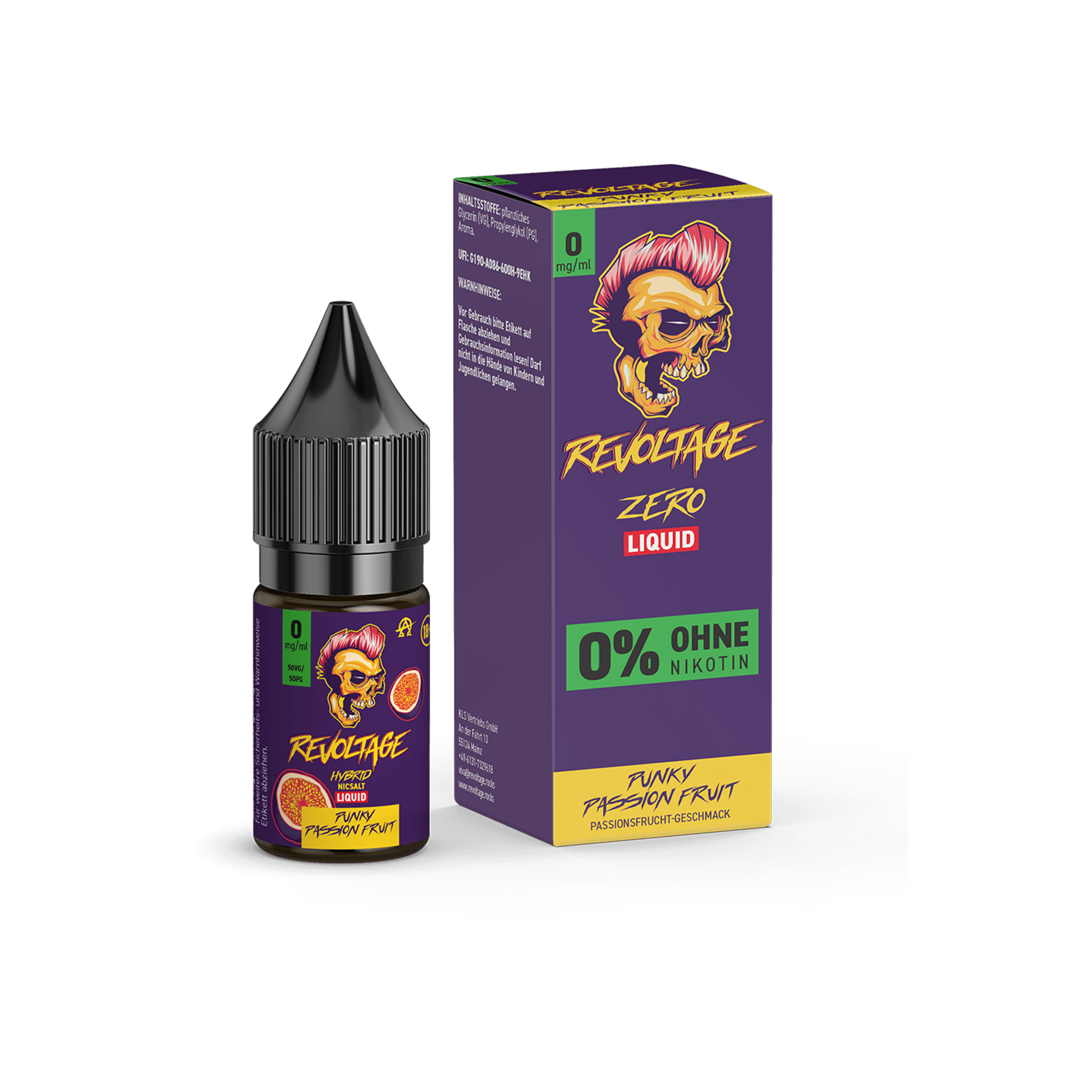 Revoltage Punky Passion Fruit 10 ml Hybrid Nikotinsalz Liquid