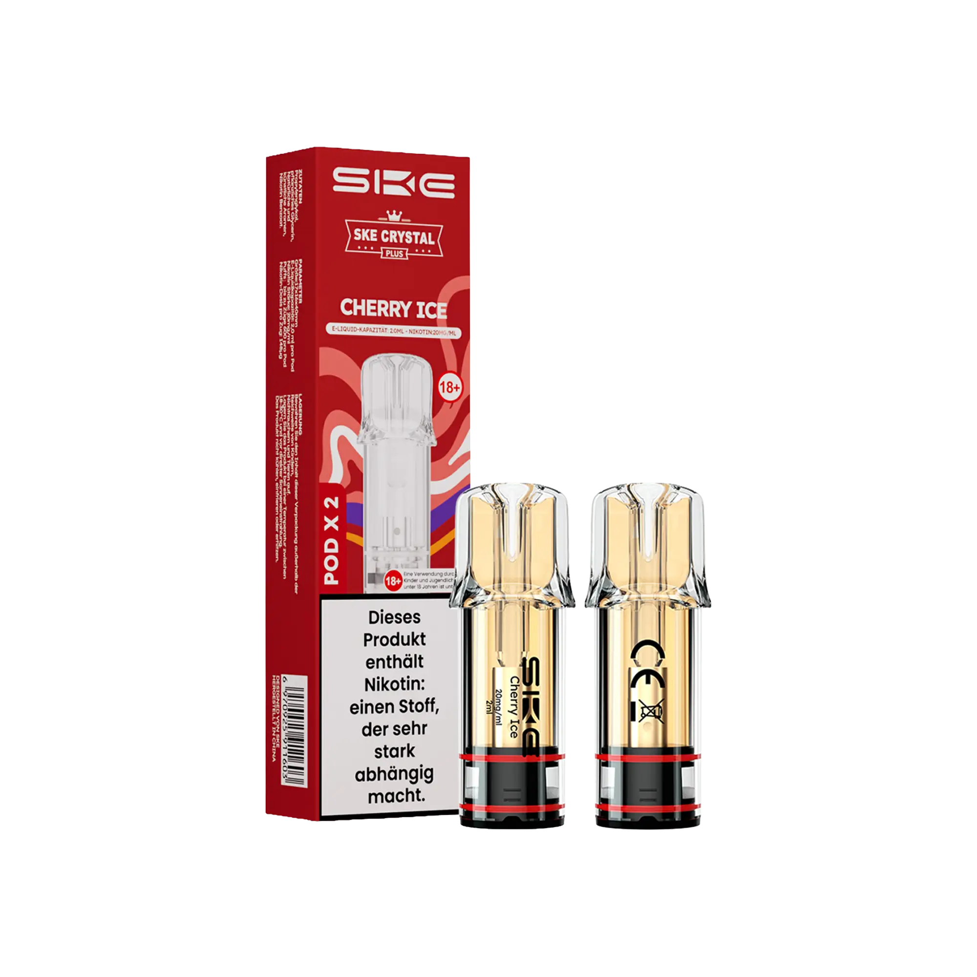 SKE Crystal Plus Pods Cherry Ice 20 mg