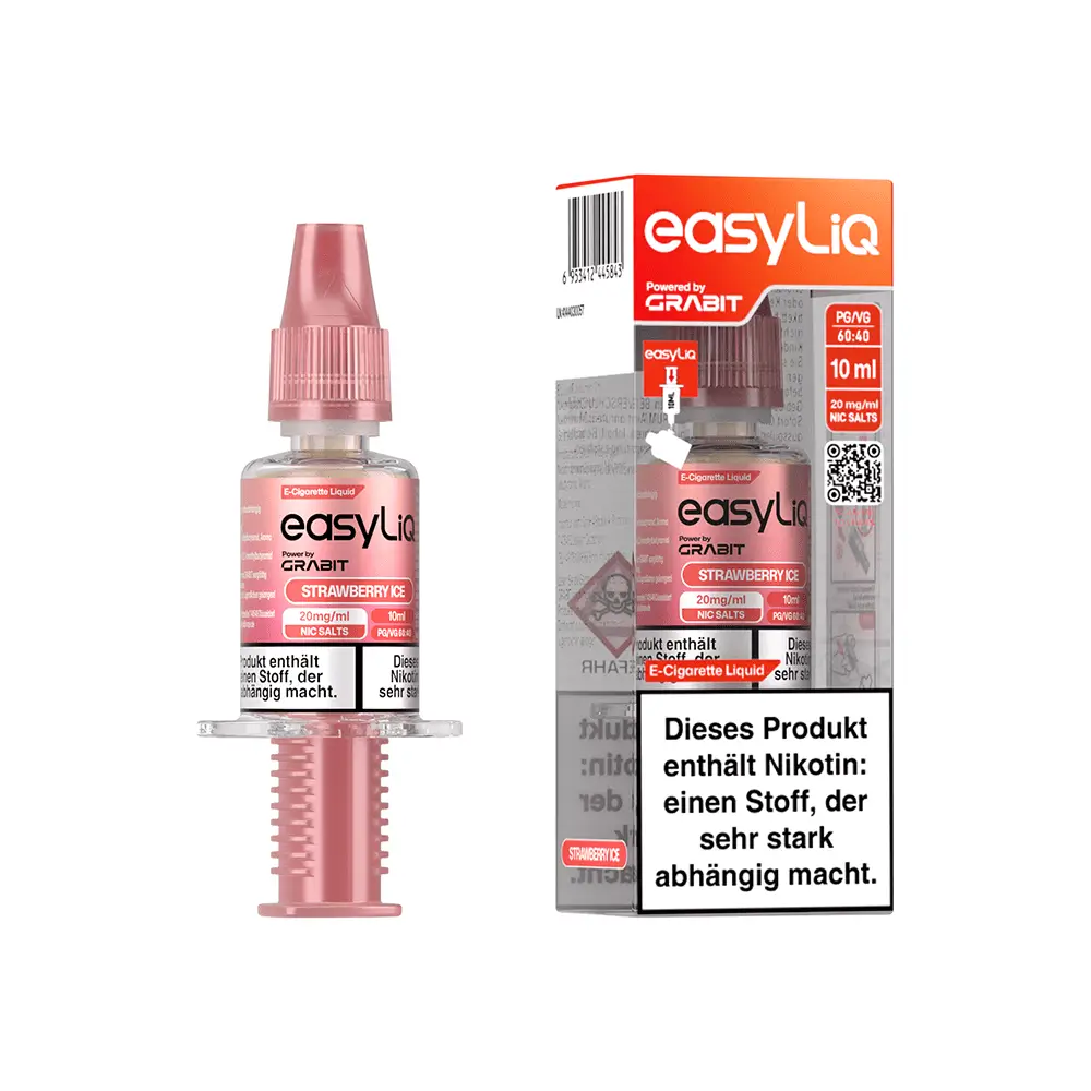 Grabit easyLiq Strawberry Ice 10 ml Nikotinsalz Liquid