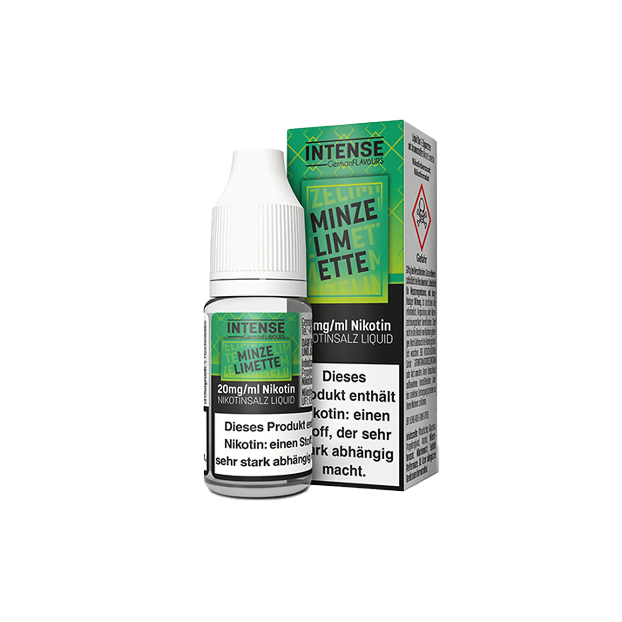Intense Limette Minze 10 ml Nikotinsalz Liquid