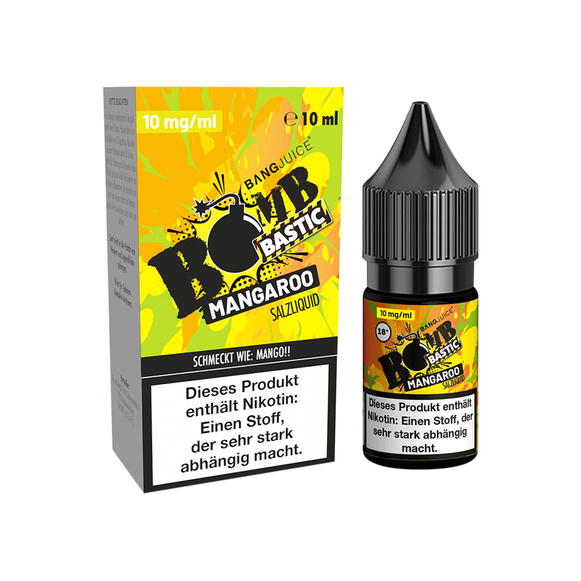 Bang Juice Bombbastic Mangaroo 10 ml NicSalt Liquid 10 mg