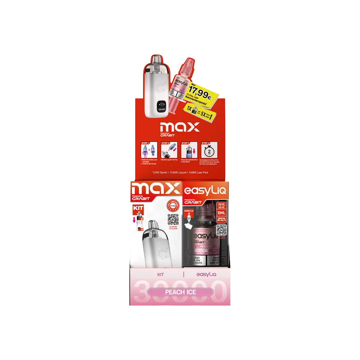 Grabit Max EasyLiq Bundle Peach Ice 20 mg