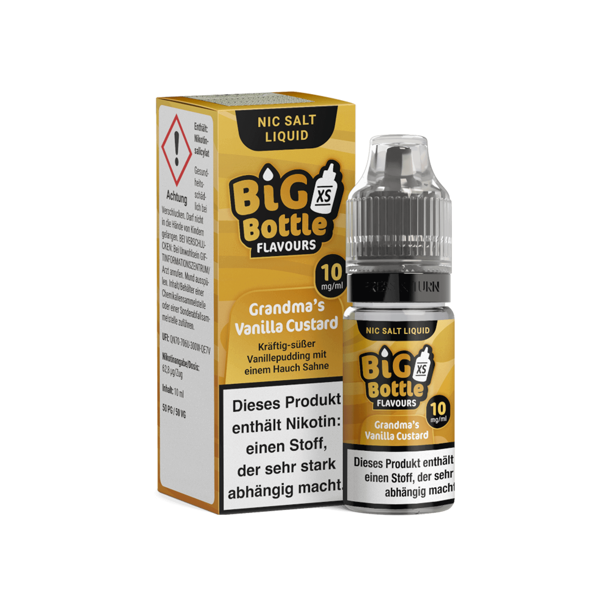 Big Bottle Grandma’s Vanilla Custard Nikotinsalz Liquid 10 ml