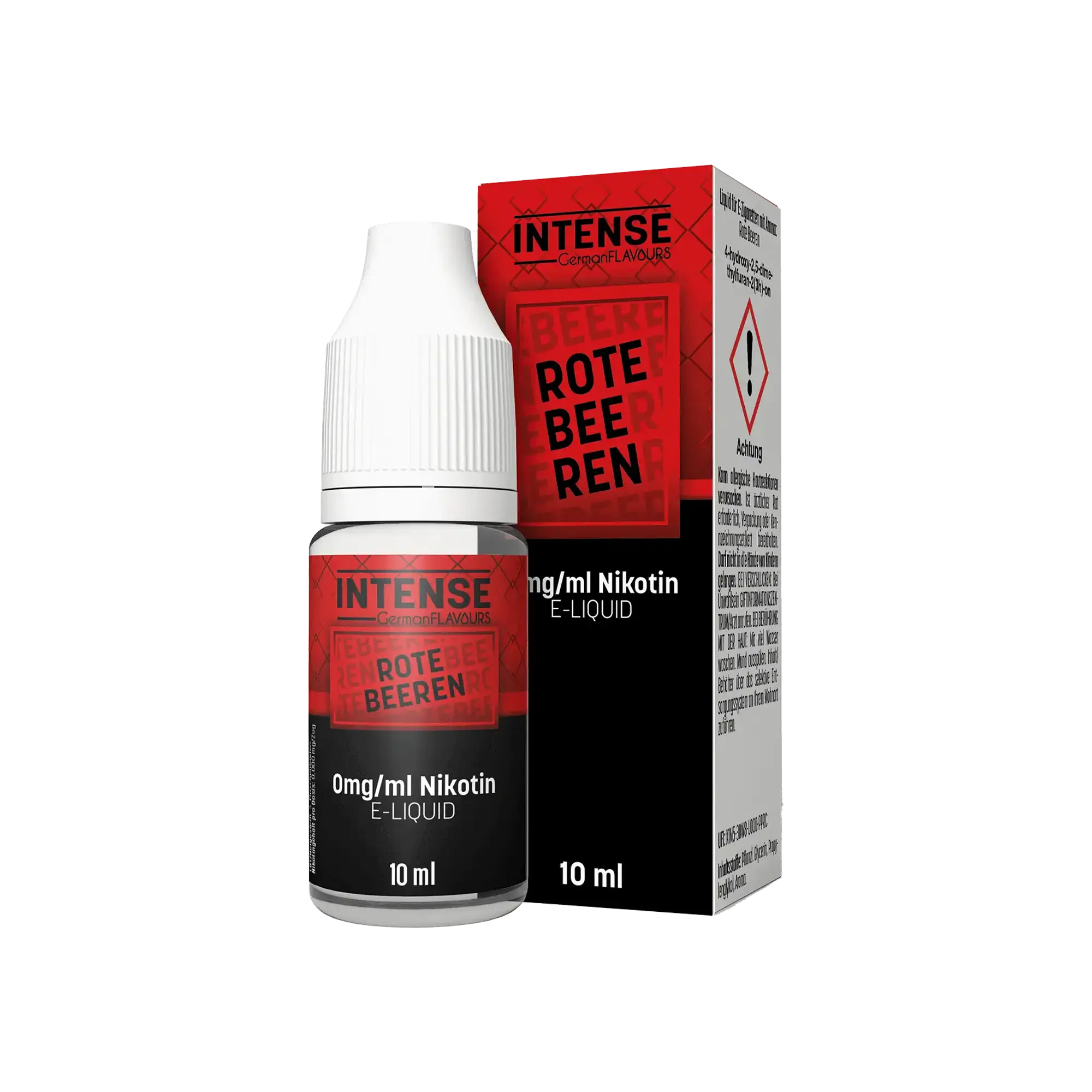 Intense Rote Beeren 10 ml Nikotinsalz Liquid - 0 mg