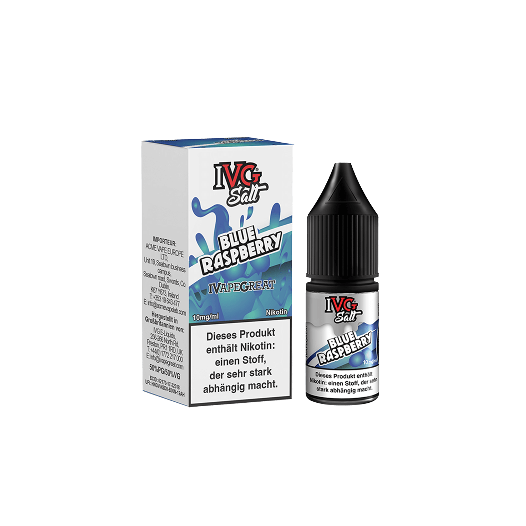 IVG Blue Raspberry 10 ml NicSalt Liquid