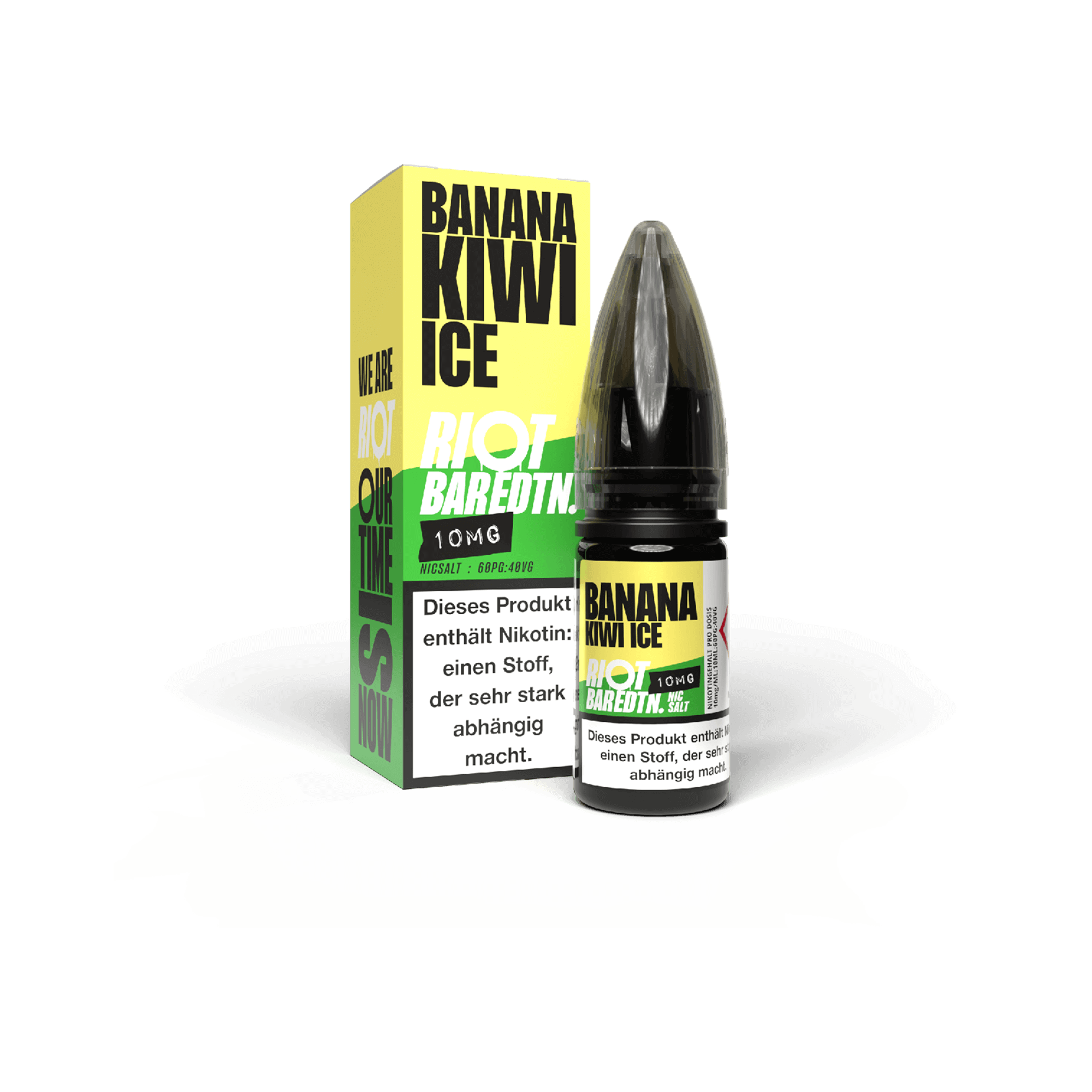 Riot Squad Bar Edtn Banana Kiwi Ice 10 ml NicSalt Liquid