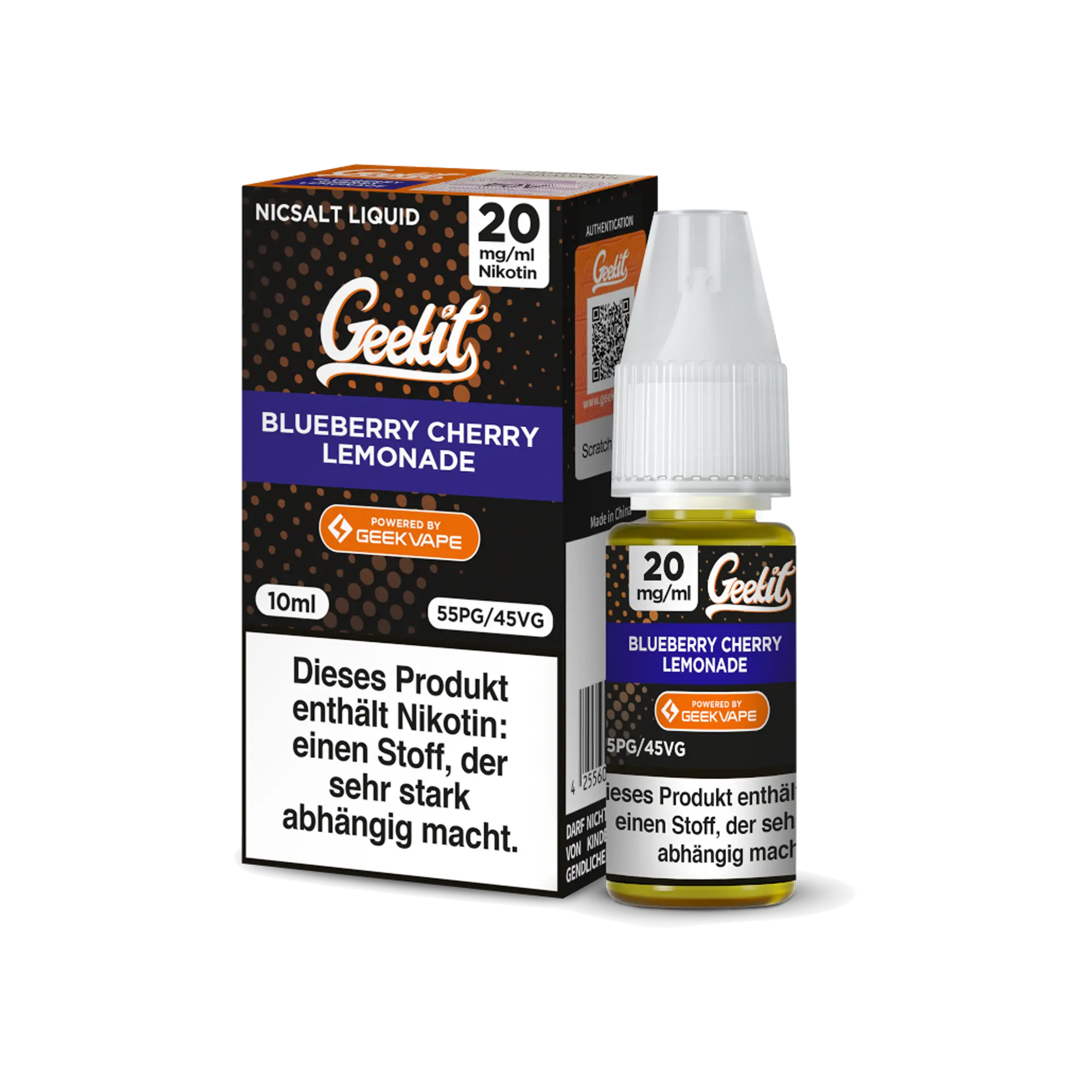 Geekit Blueberry Cherry Lemonade 10 ml Nikotinsalz Liquid