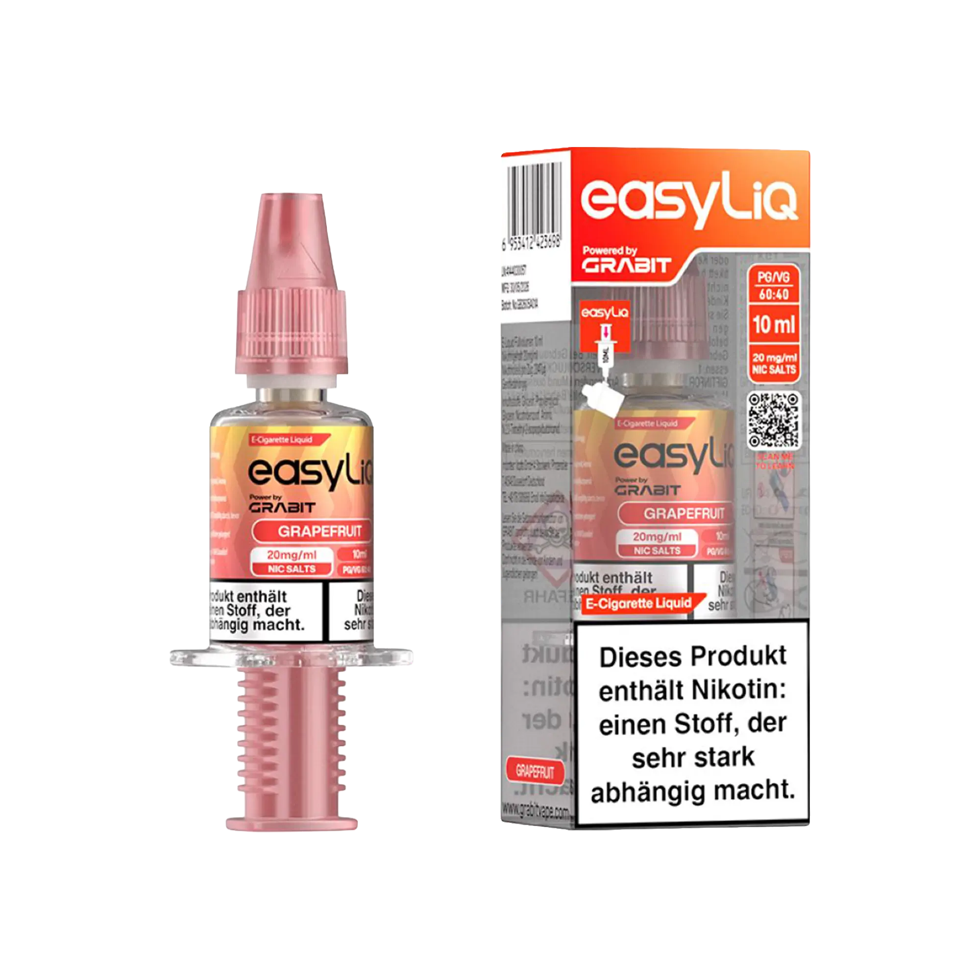 Grabit easyLiq Grapefruit 10 ml Nikotinsalz Liquid