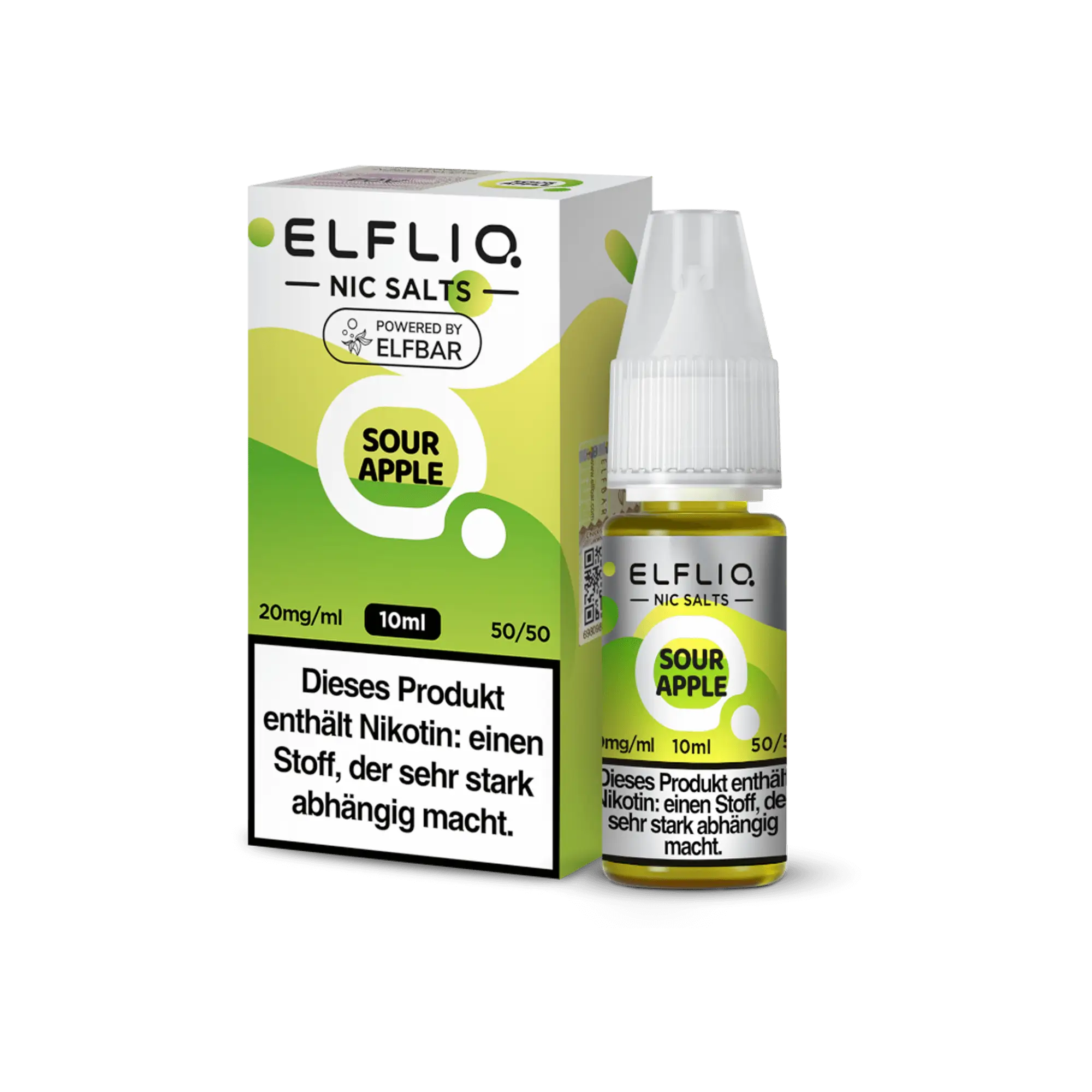 Elfliq Sour Apple 10 ml Nikotinsalz Liquid