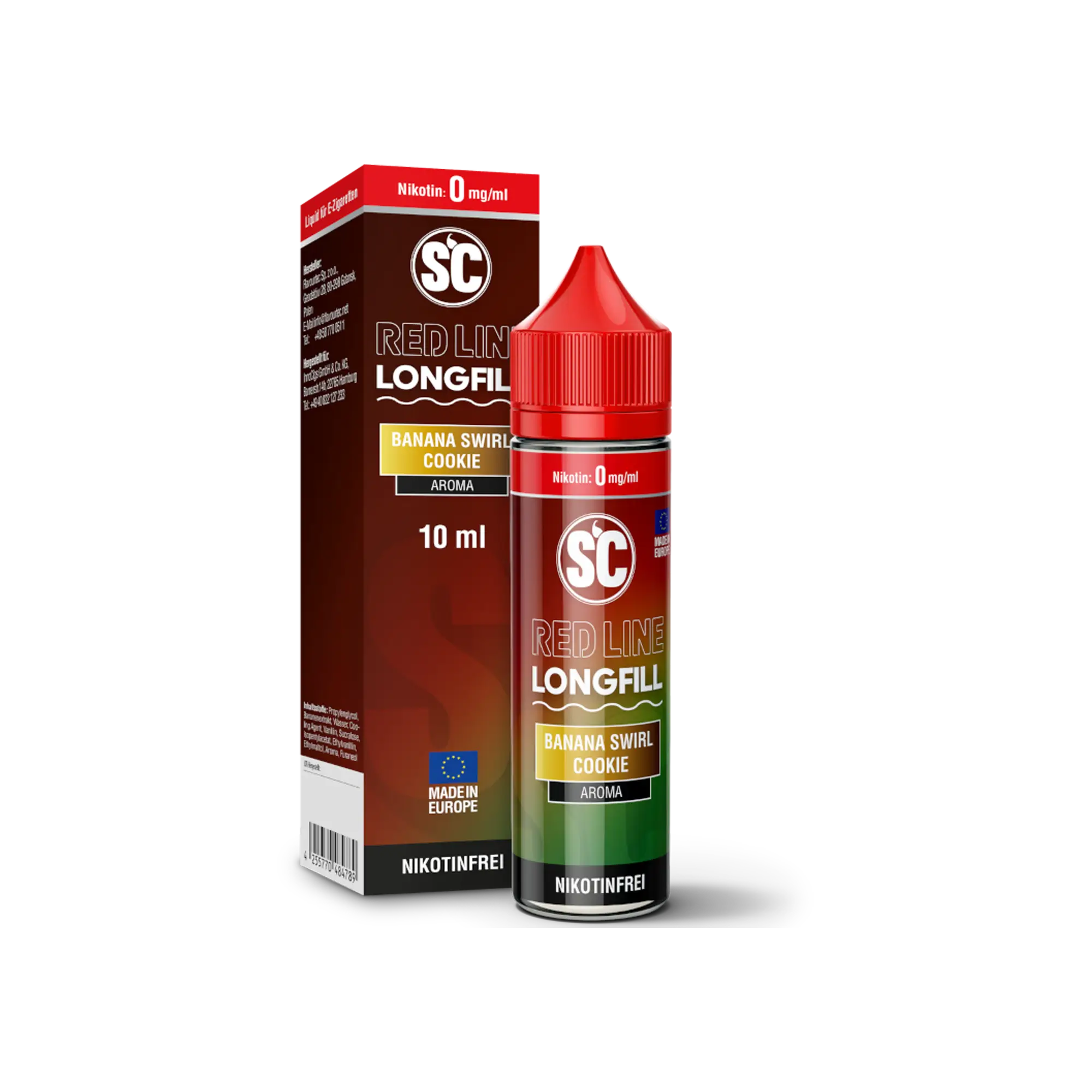 SC Red Line Banana Swirl Cookie 10 ml Longfill Aroma